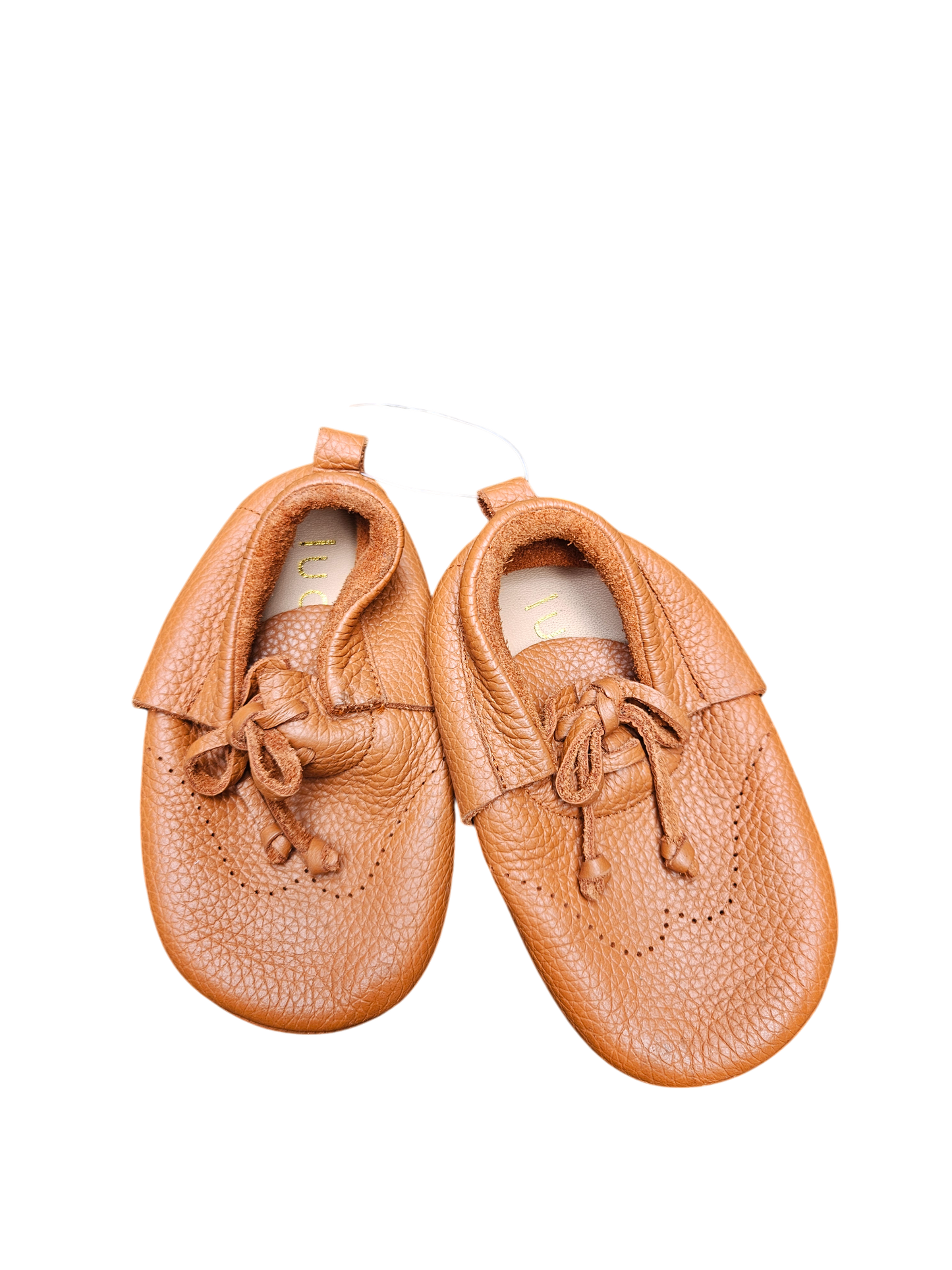 Luca leather moccasins Tagged 6, equivalent to 18-24m