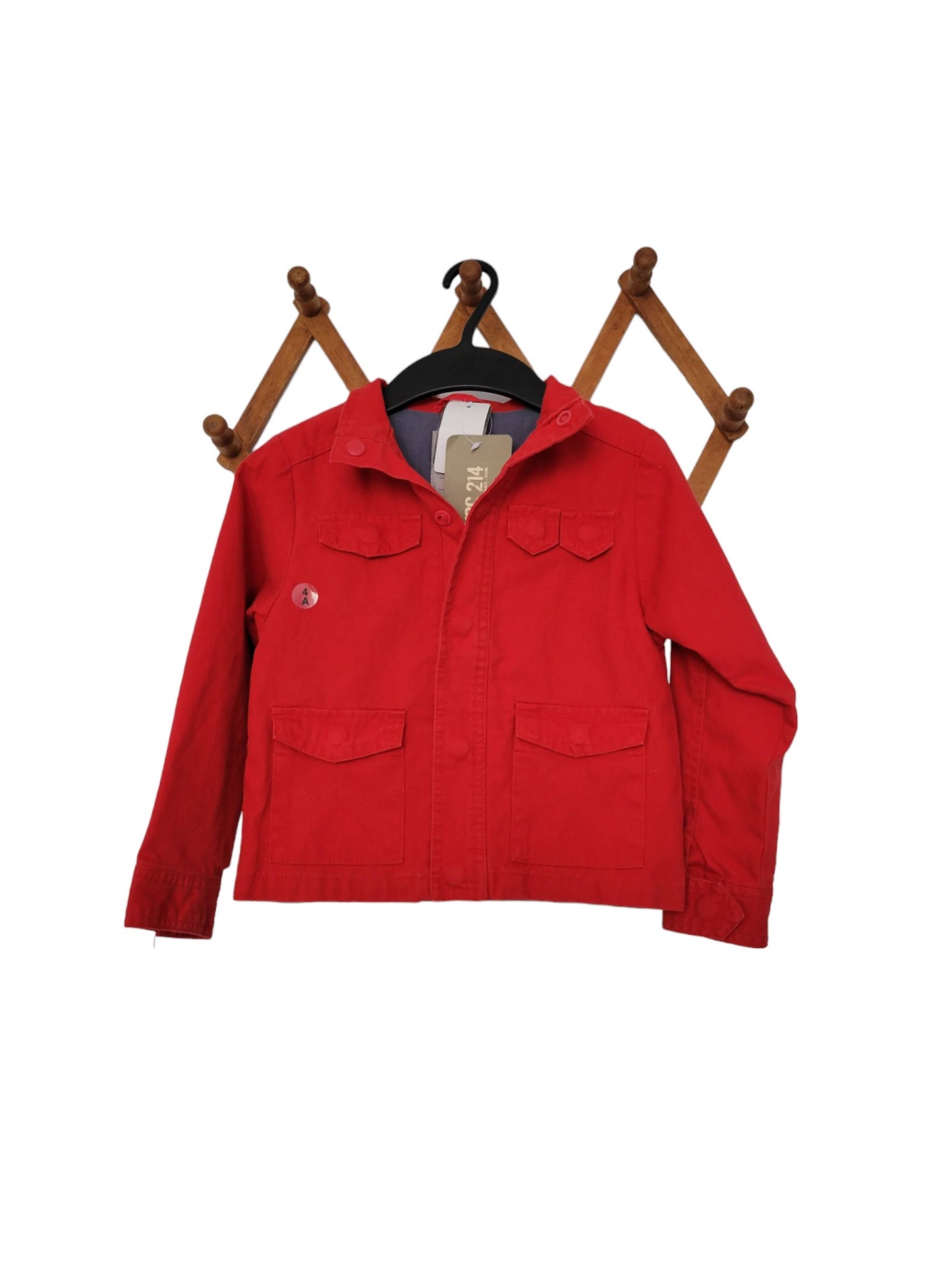 Red spring jacket, lightly lined Size 4 NWT