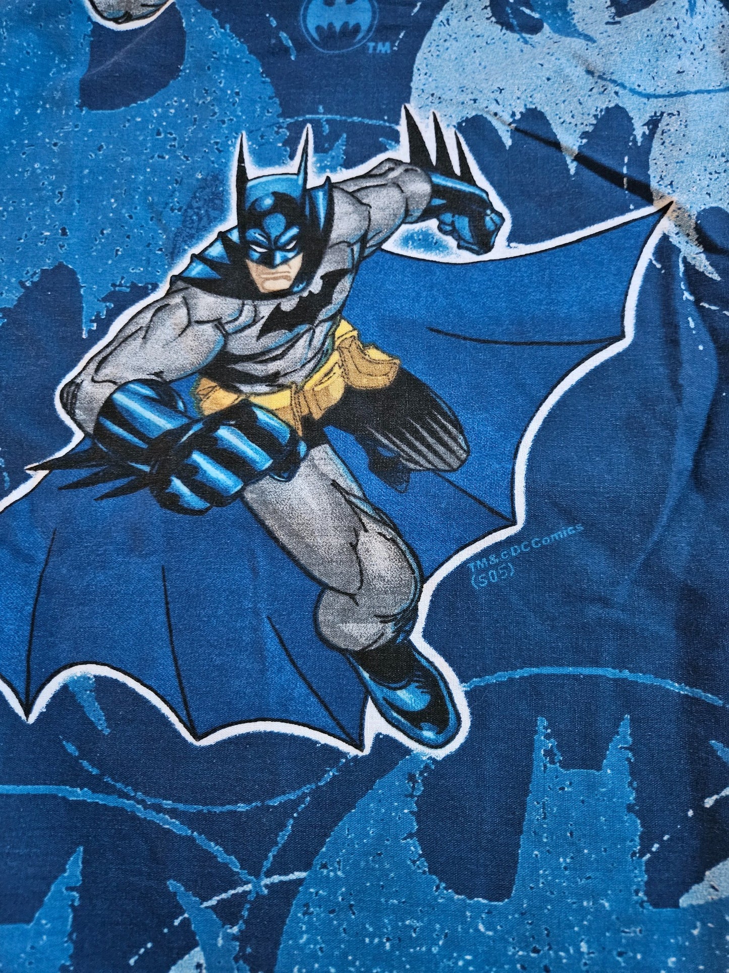 2005 Batman twin size flat sheet