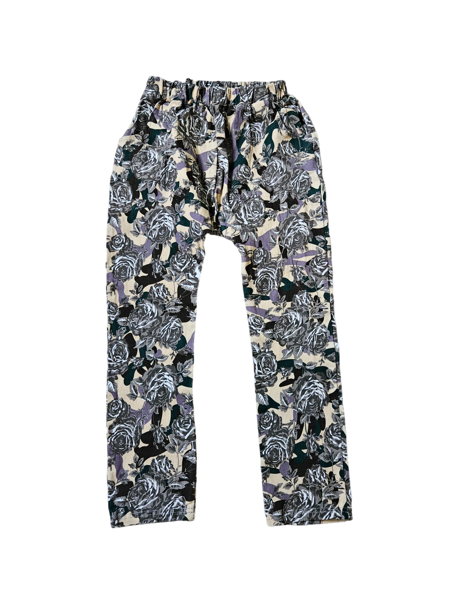 Handmade floral harem pants approx 6-8y
