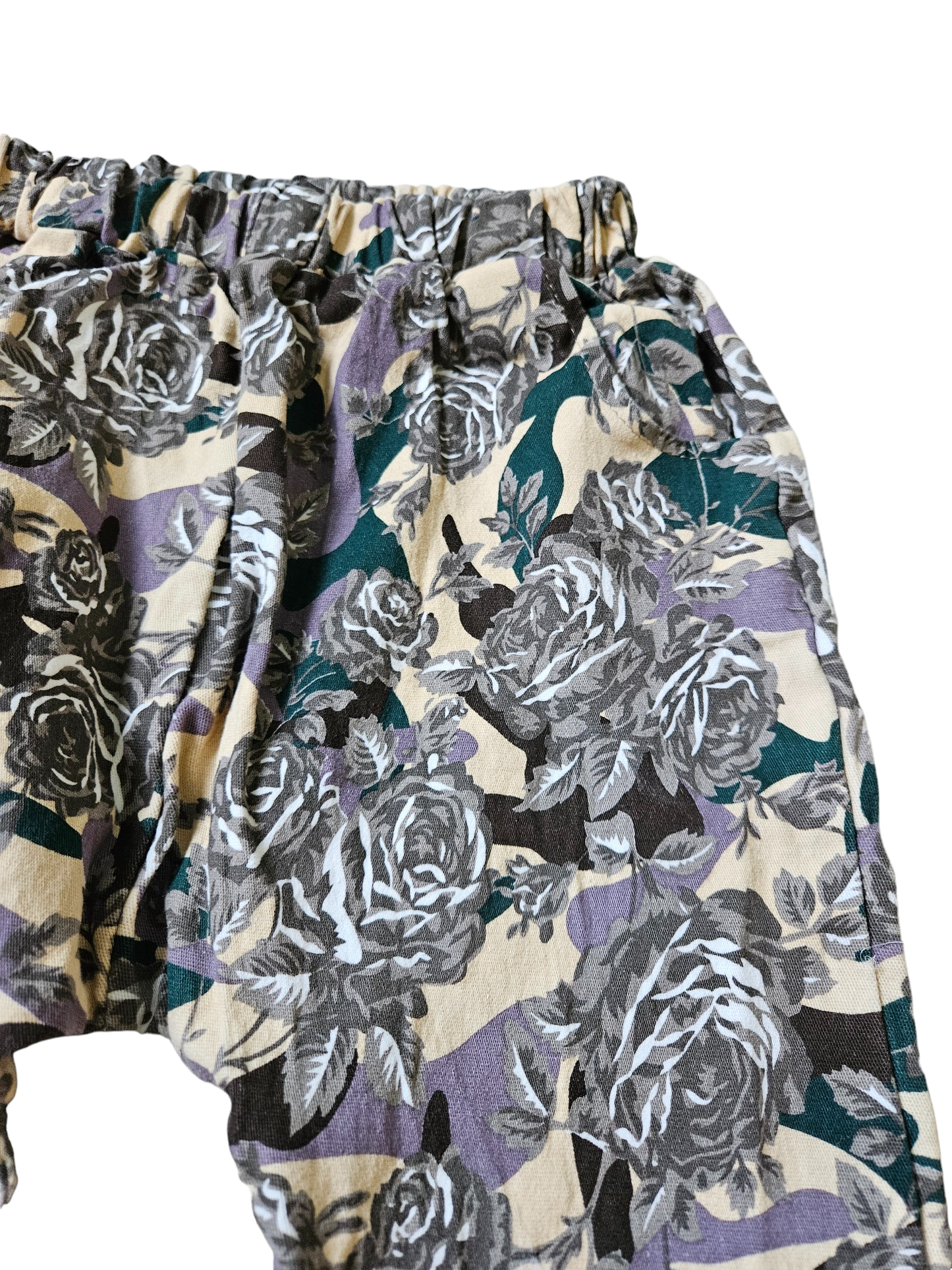 Handmade floral harem pants approx 6-8y