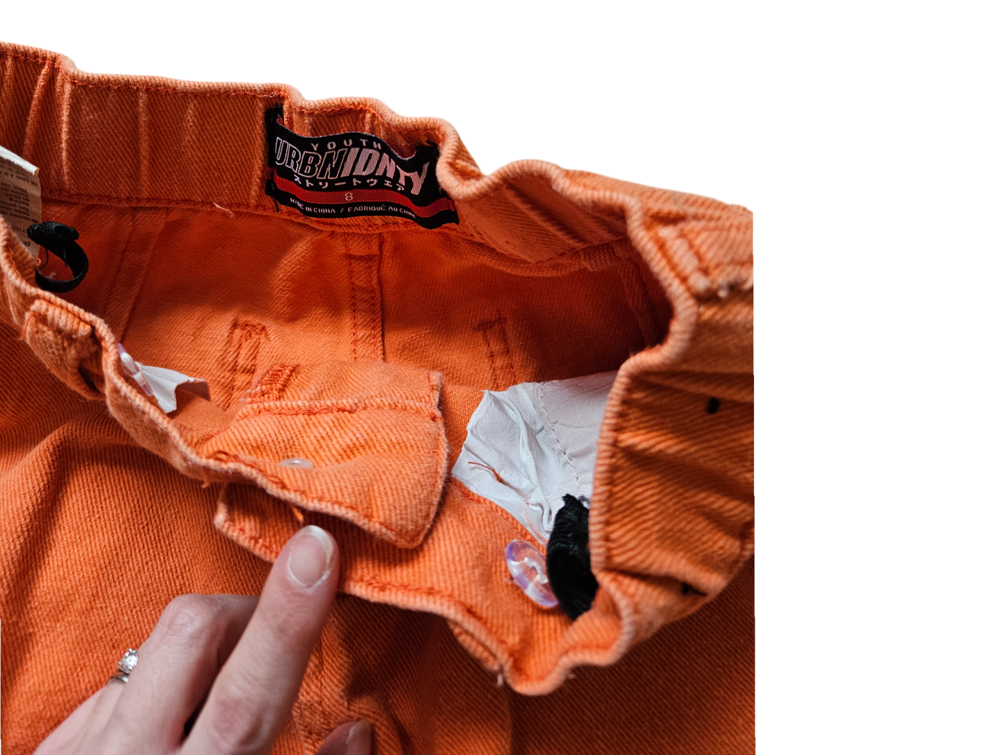 Modern orange cargo jeans Size 8Y