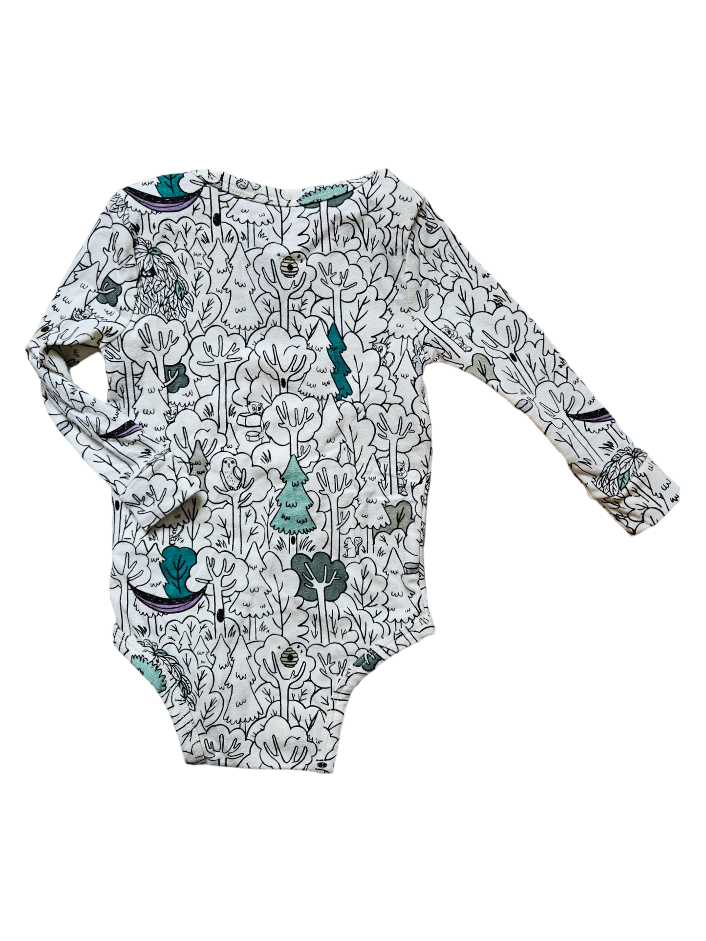 Roots Buddy Beaver onesie 3-6m NWOT