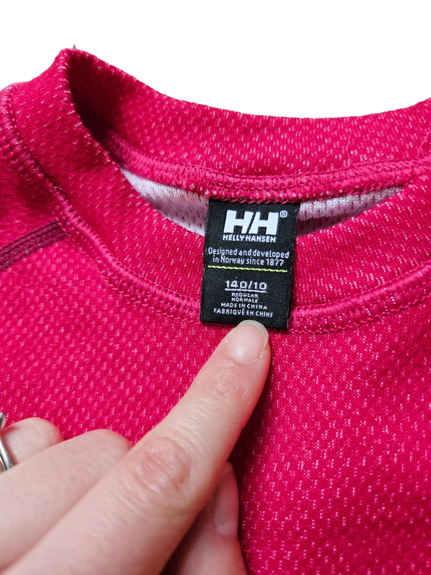 Helly Hansen merino wool blend base layer set Size 10y