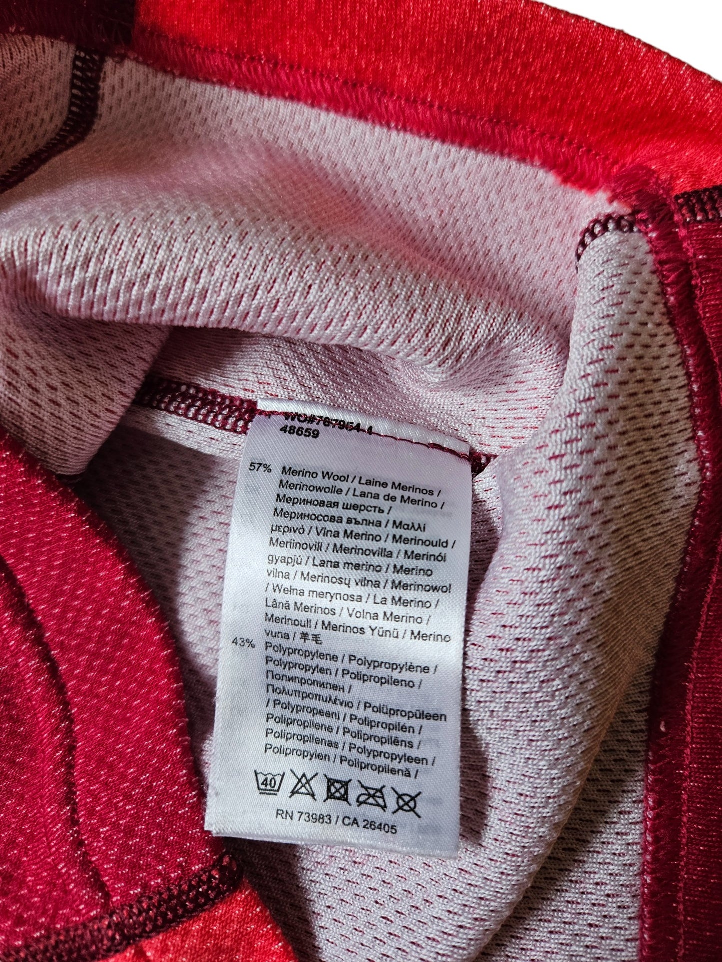 Helly Hansen merino wool blend base layer set Size 10y