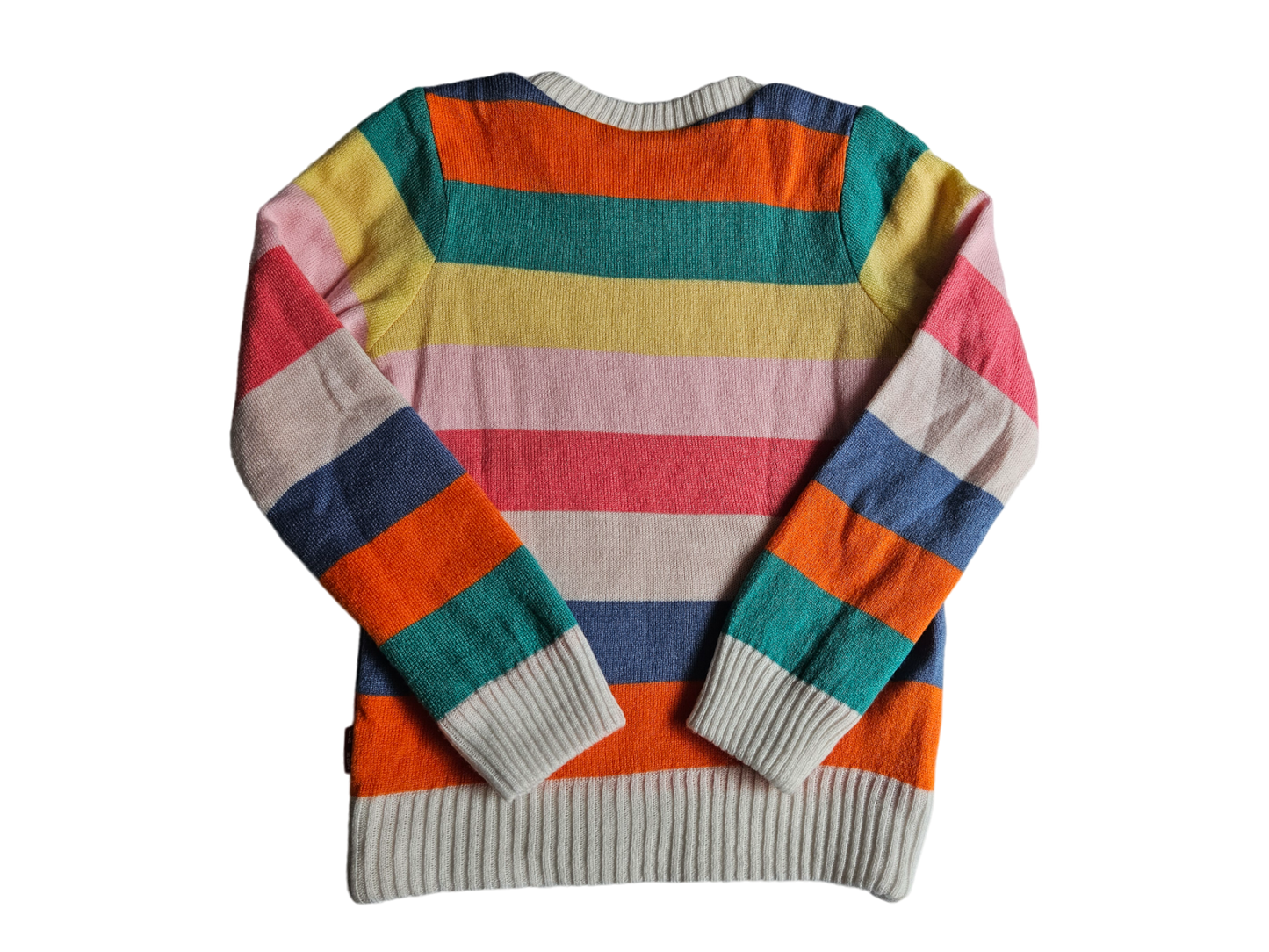 Reversible striped knit sweater approx 5-7T