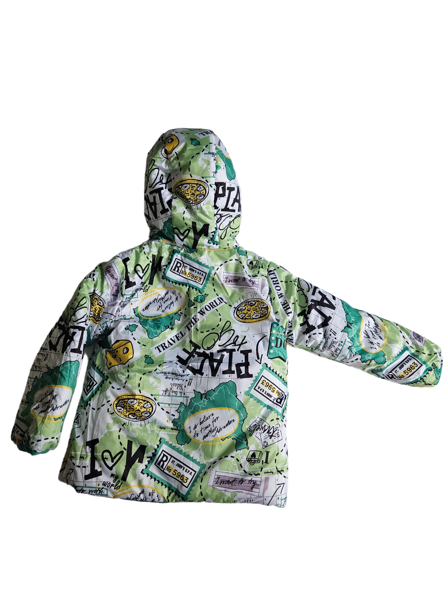 Reversible puffer coat Size 4 NWT