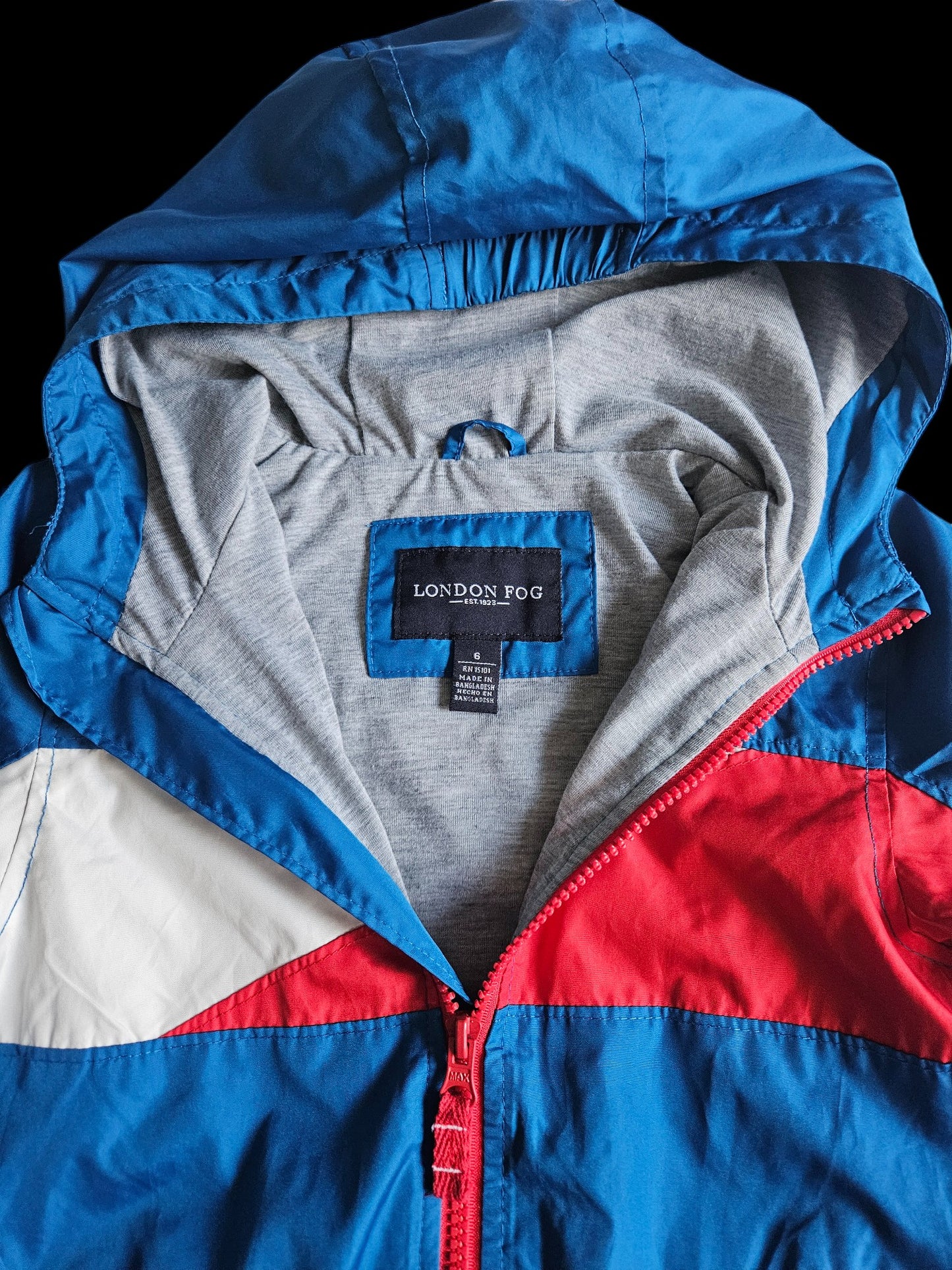 London Fog colourblock windbreaker Size 6