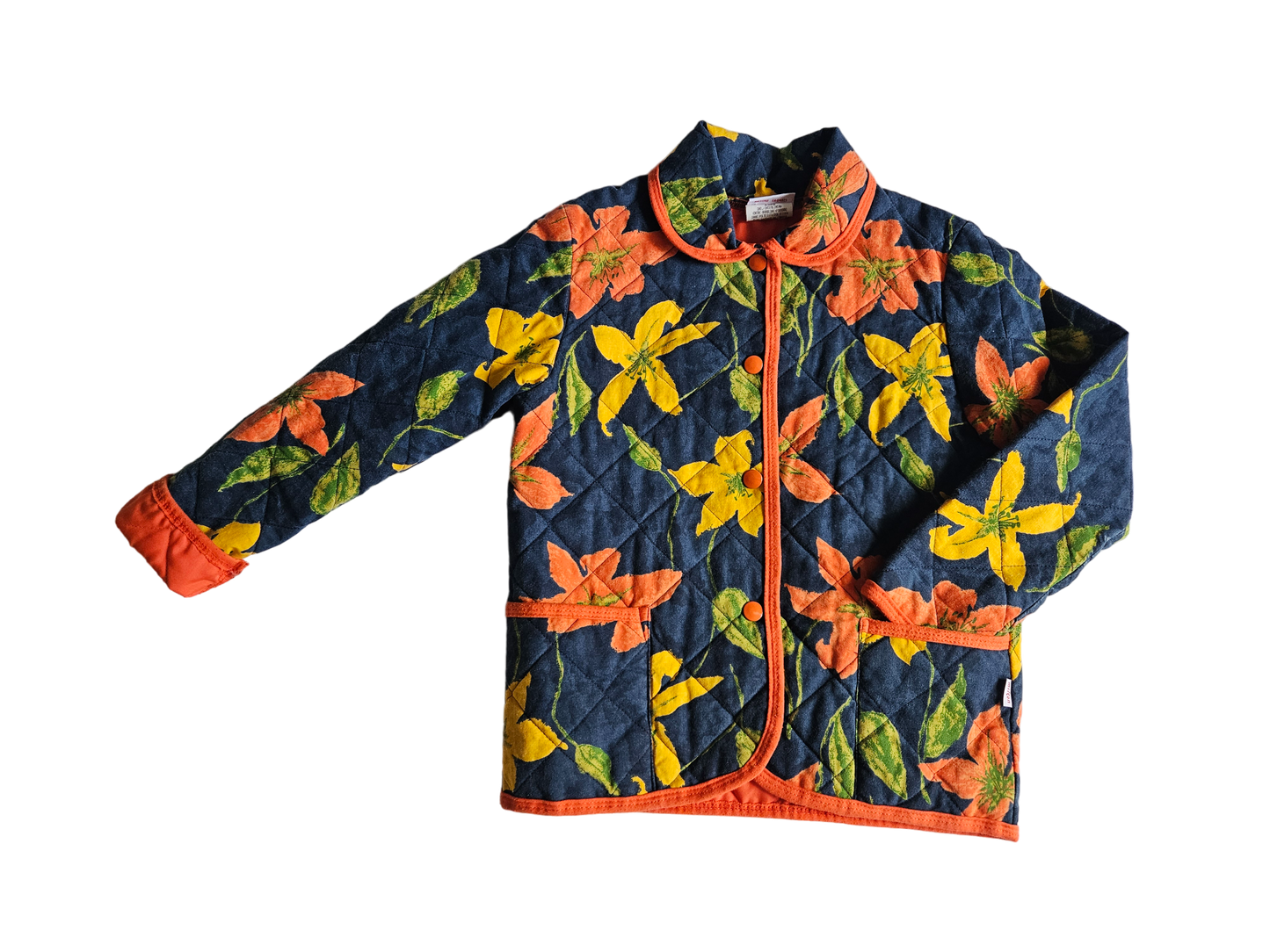 Vintage Milton Funwear quilted floral jacket Size 6