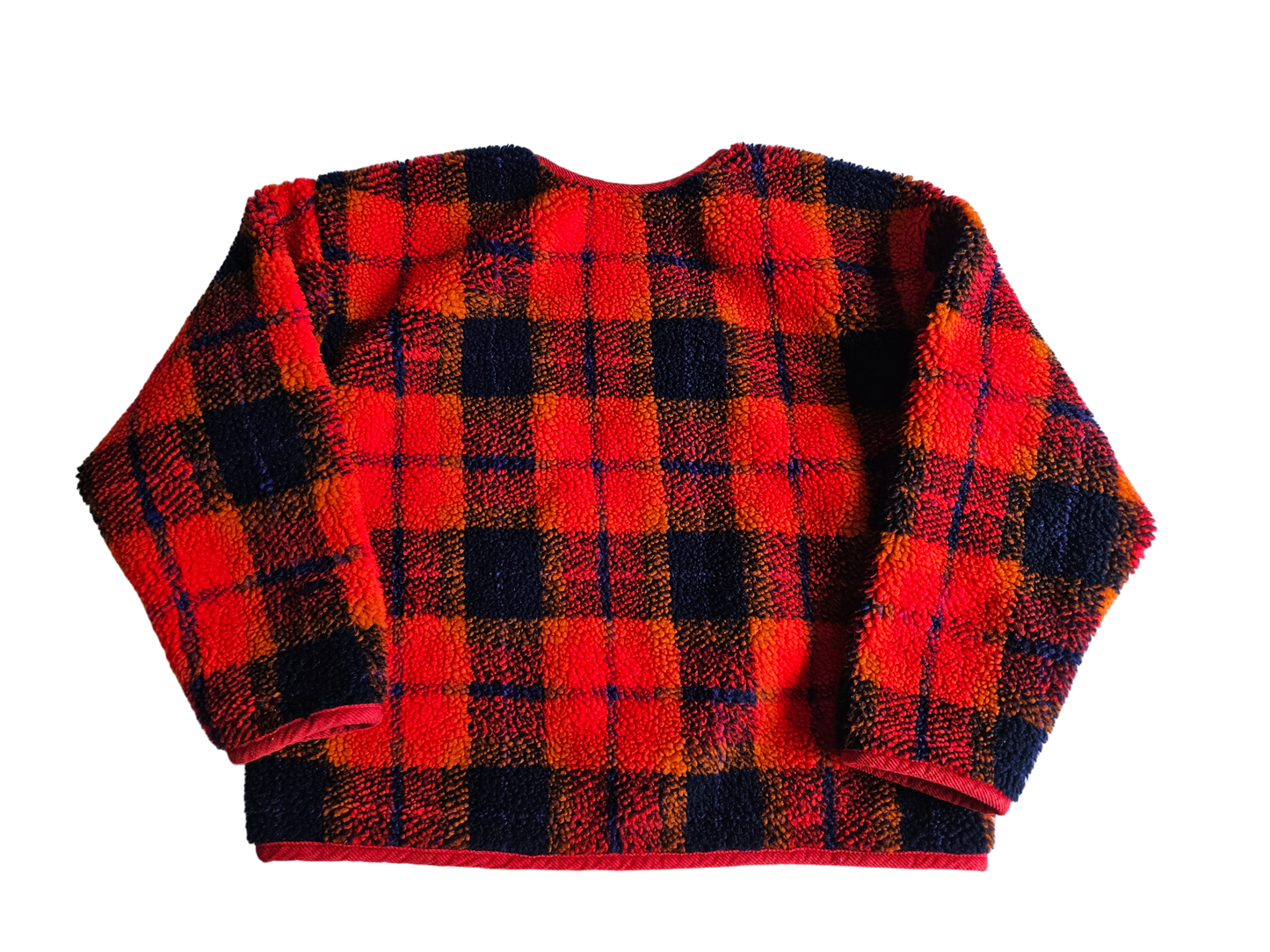 Retro Gap plaid sherpa jacket Size M