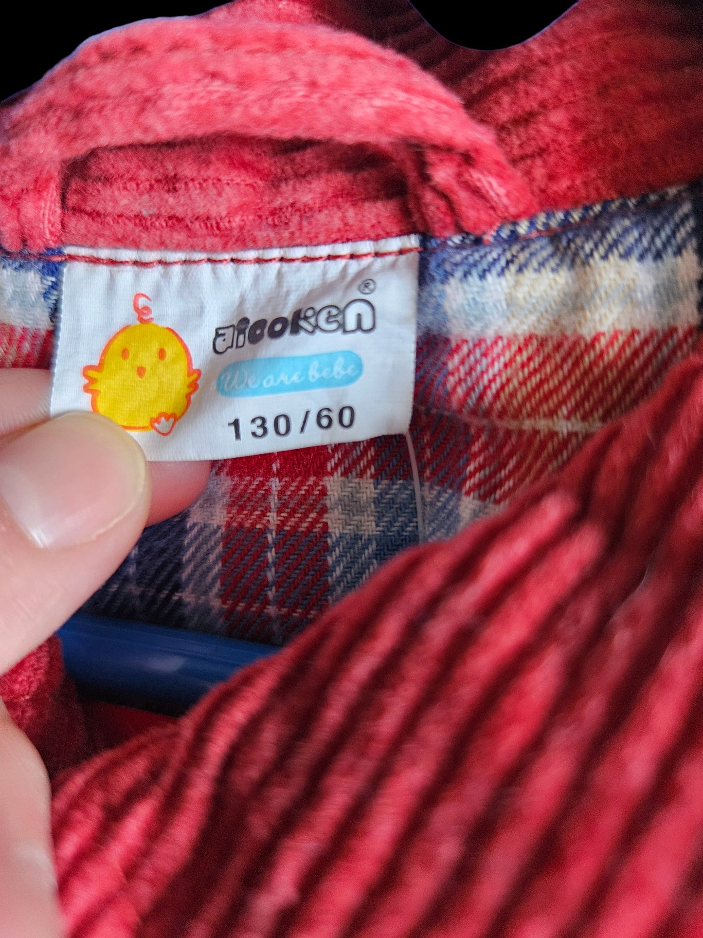 Wide wale corduroy chore jacket Size 6-7 NWT