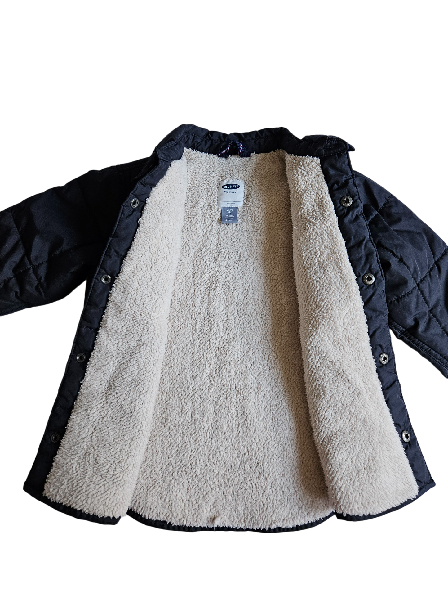 Old Navy sherpa lined quilted coat Size XS (5y)