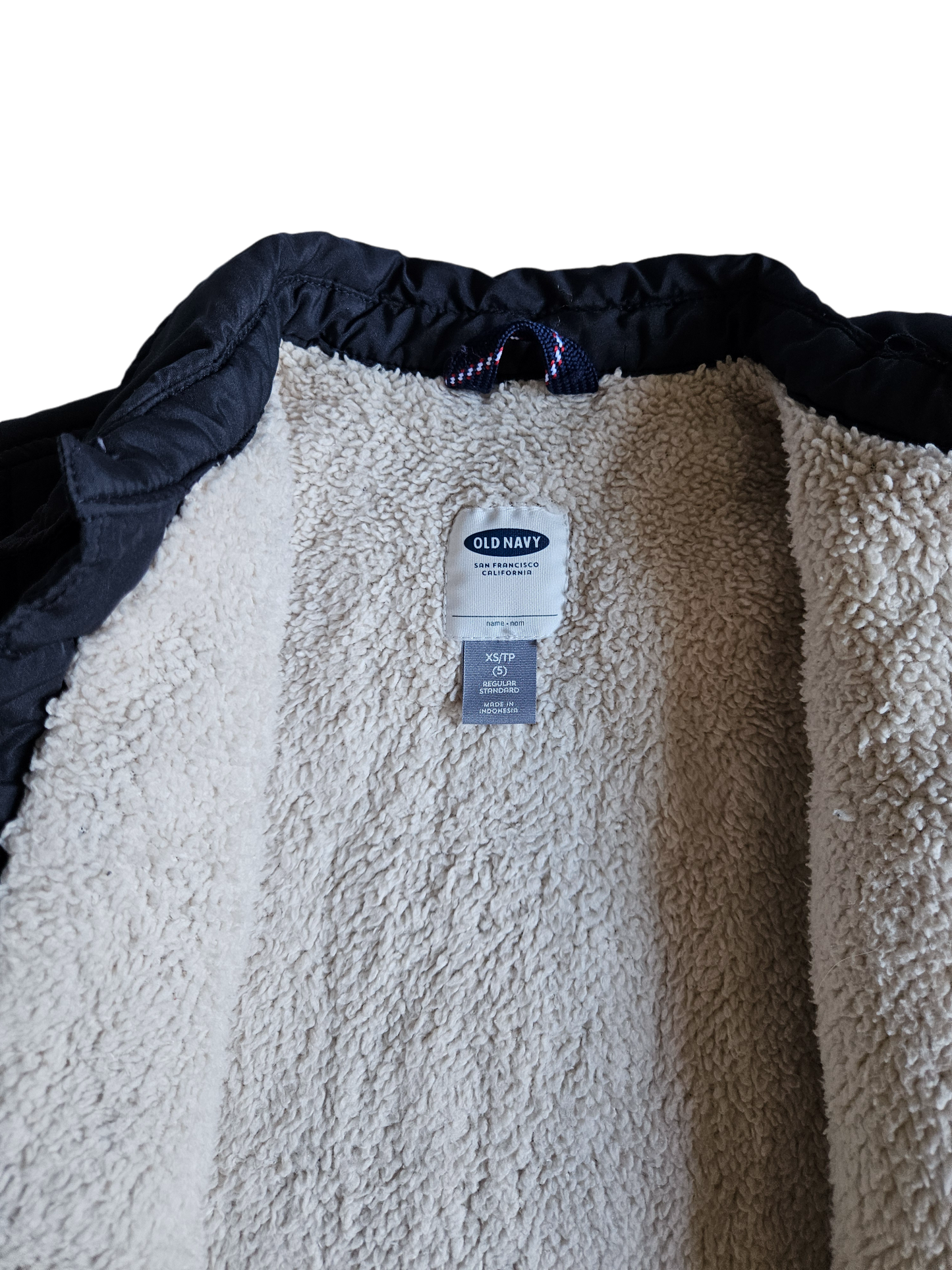 Old Navy sherpa lined quilted coat Size XS (5y)
