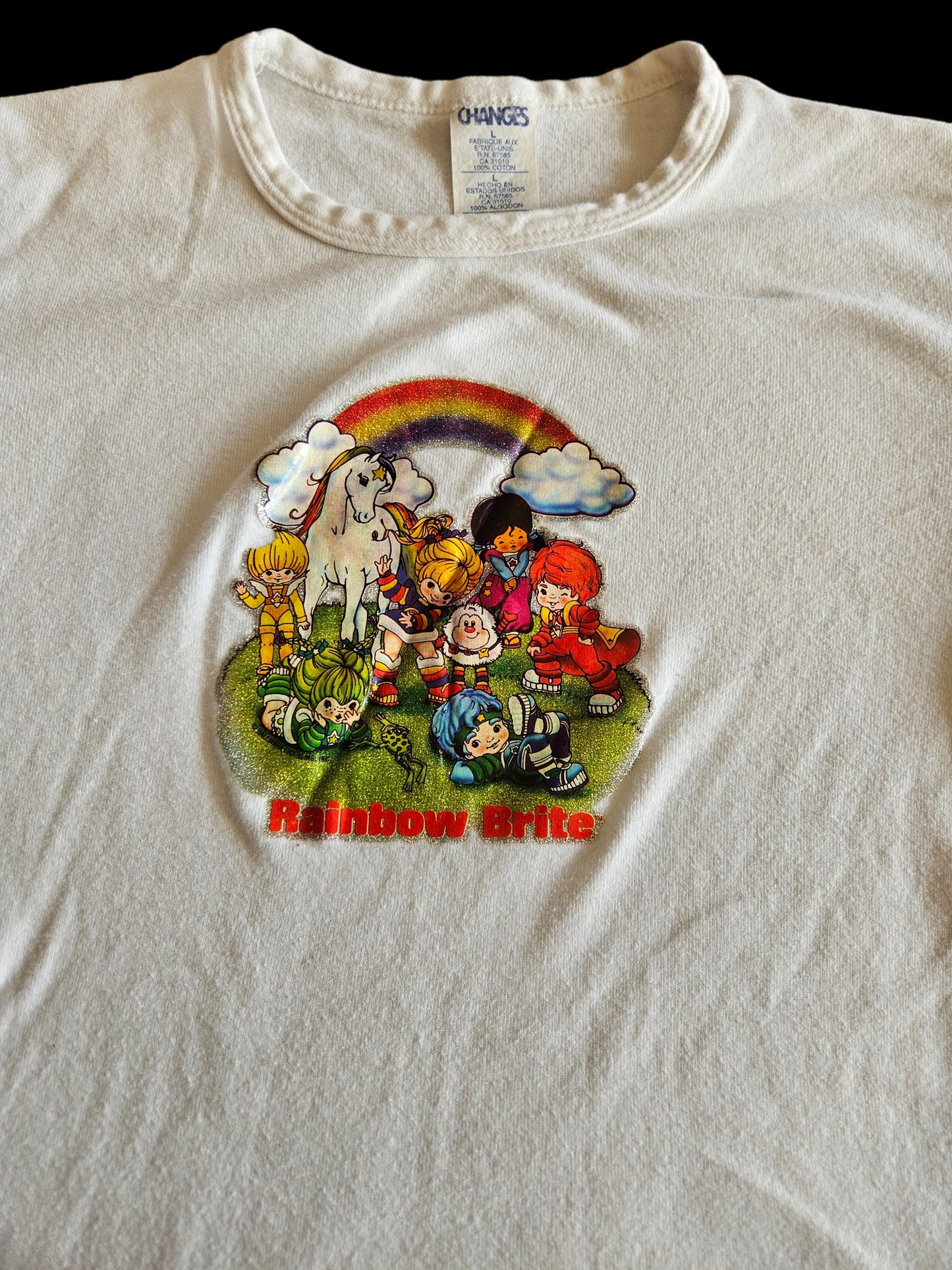 Vintage Rainbow Brite tee 6-8Y