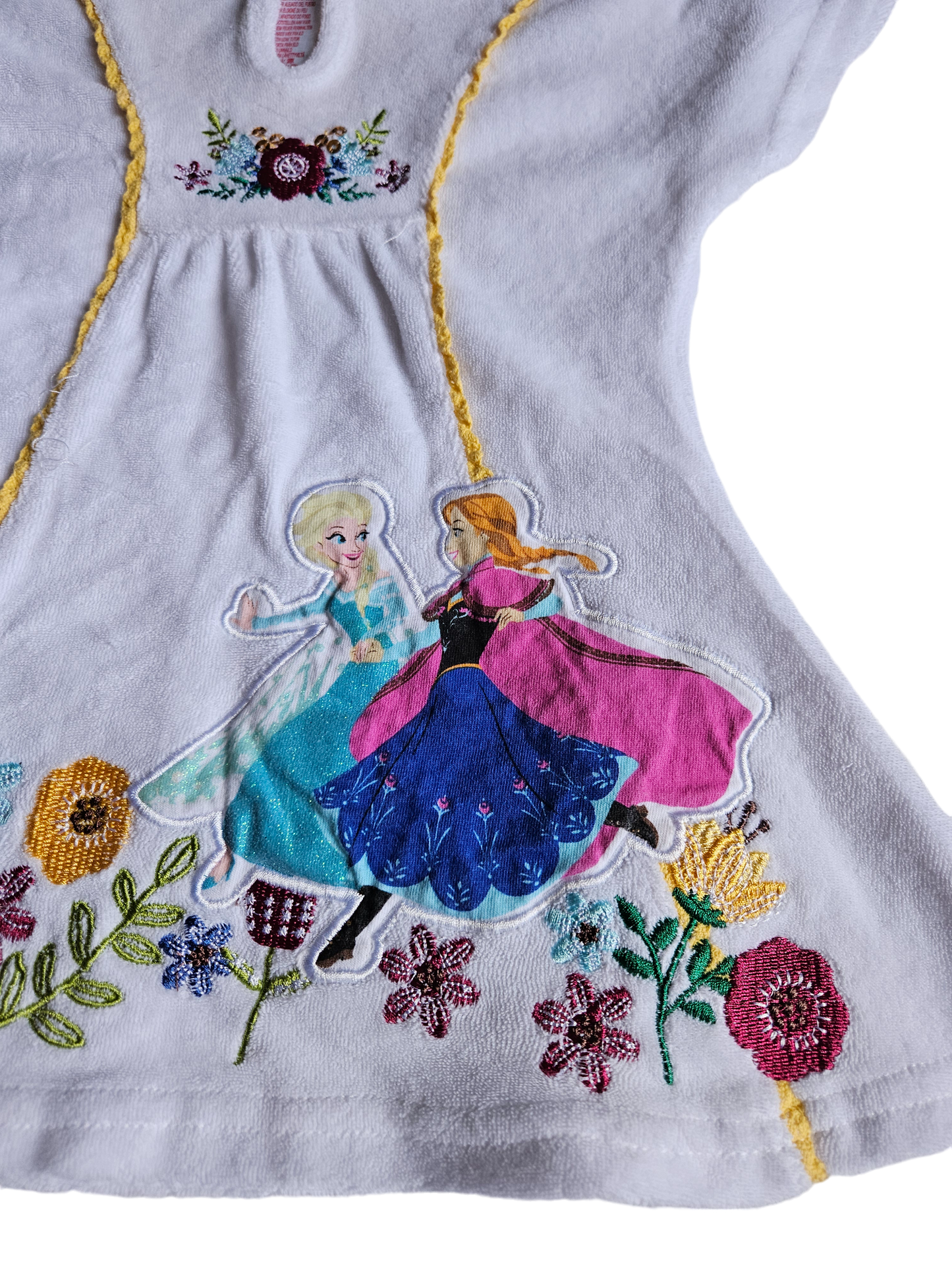 Frozen terry cloth dress/swim cover 2T