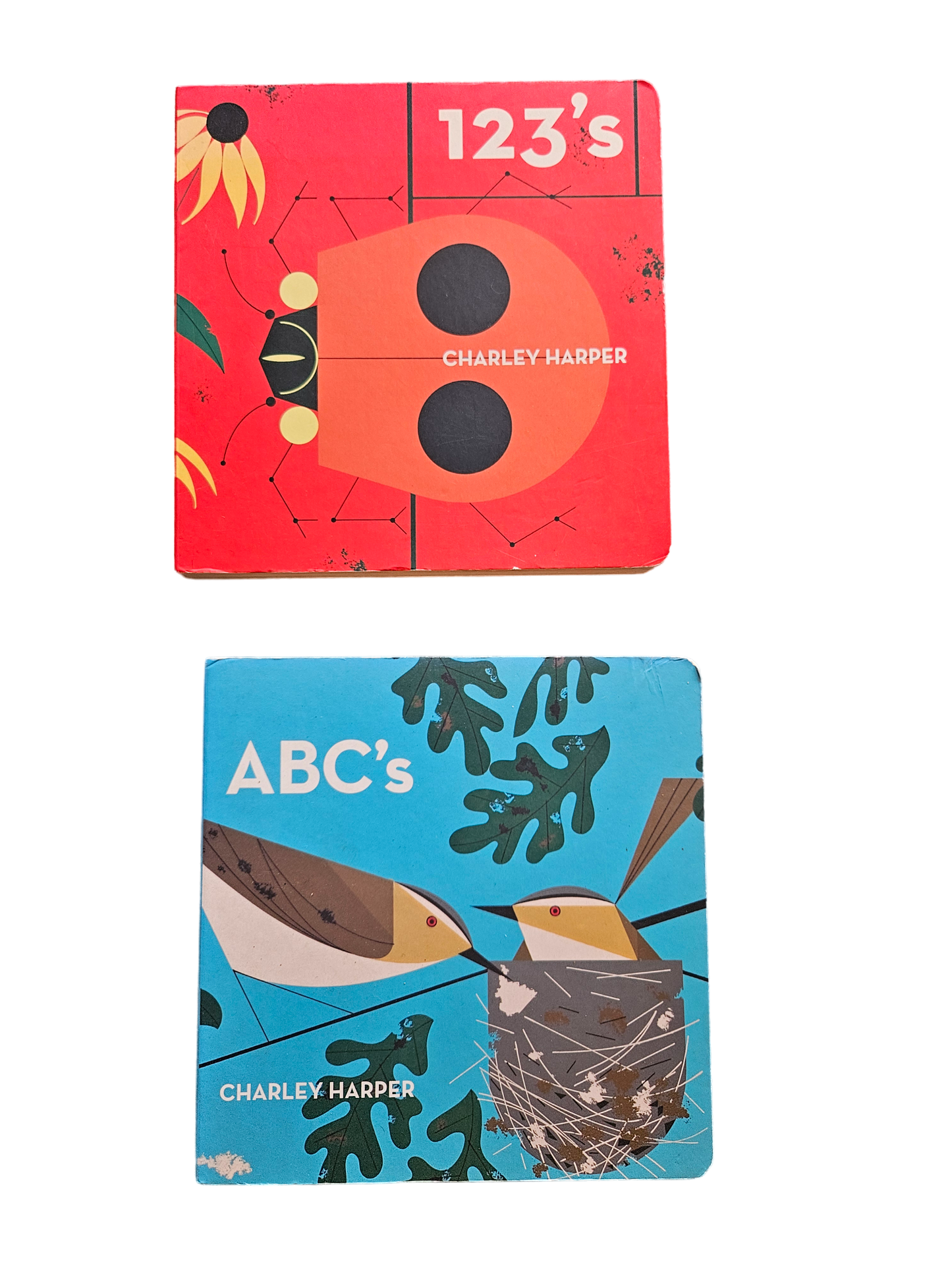 Set of two board books ABCs and 123s