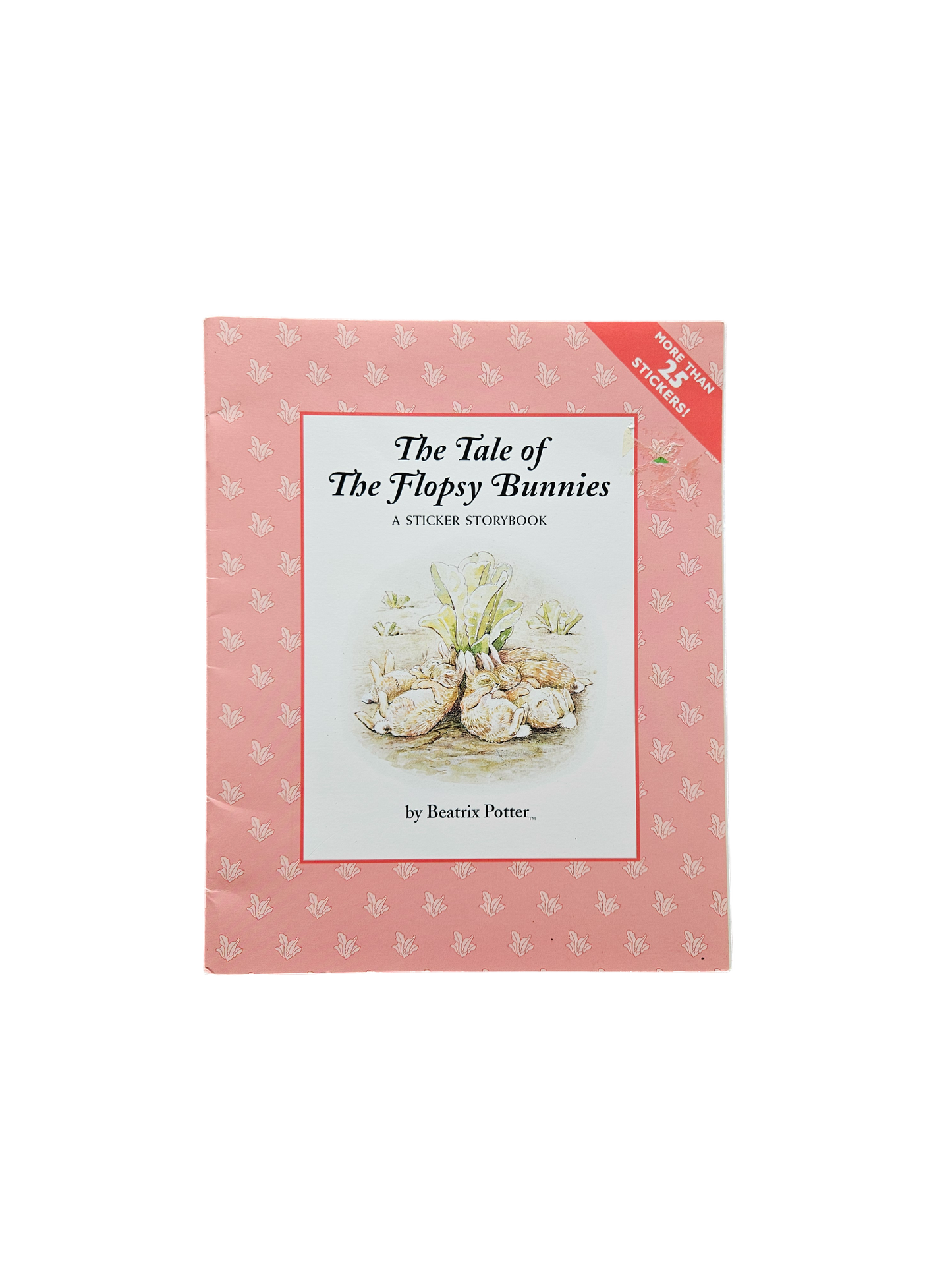 The Tale of the Flopsy Bunnies vintage book with stickers