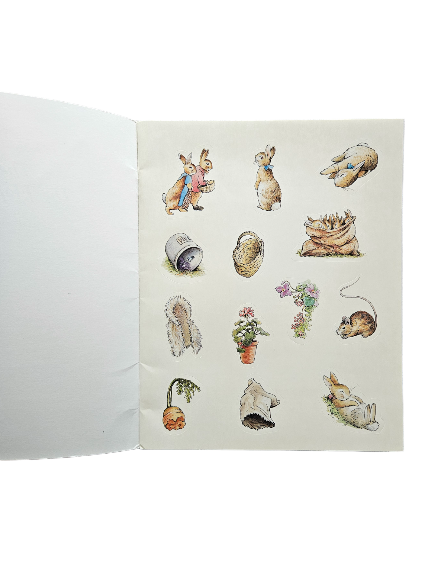 The Tale of the Flopsy Bunnies vintage book with stickers