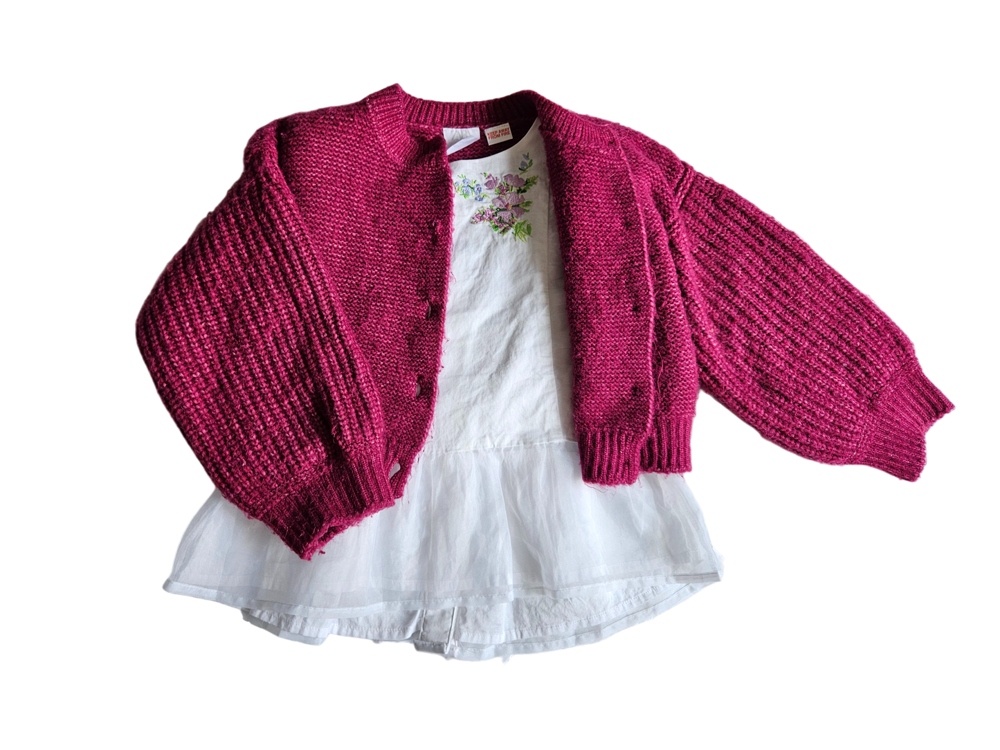 Janie and Jack blouse with gauzy ruffles Size 6