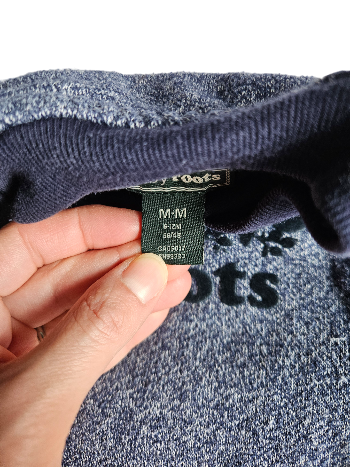 Roots navy pepper romper 6-12m