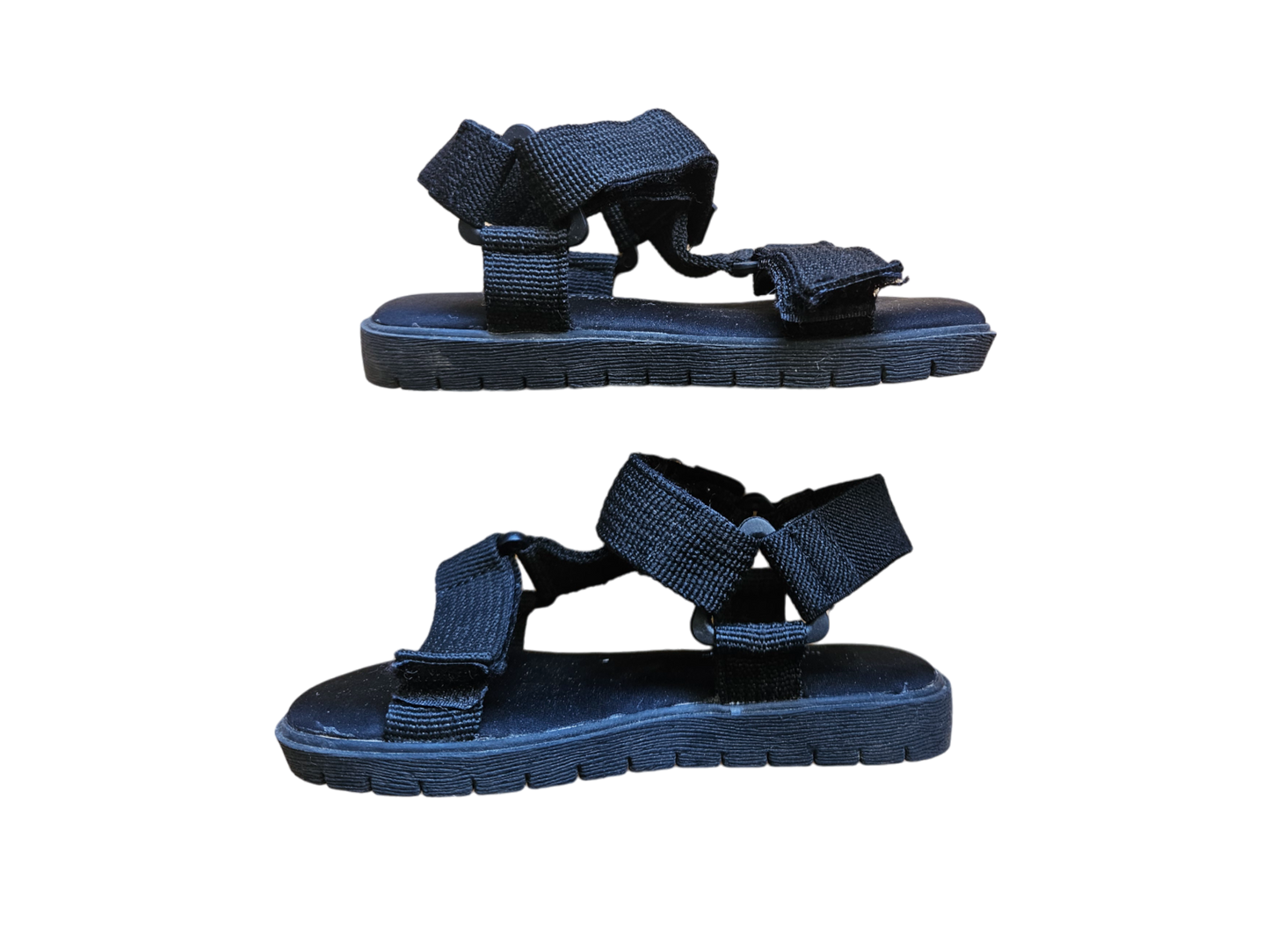 Rise little earthling black strappy sandal C6