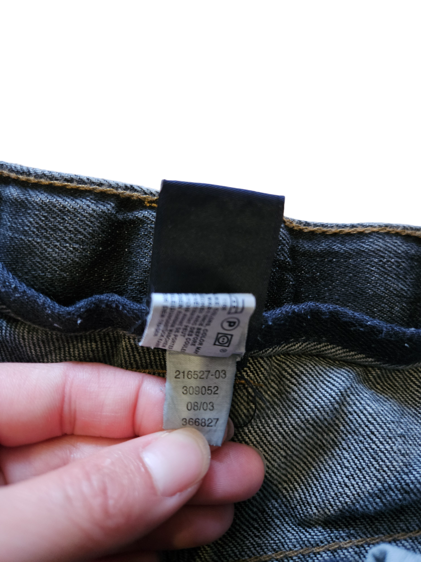 Retro Gap black denim utility jeans with front leg patch Size 12Y