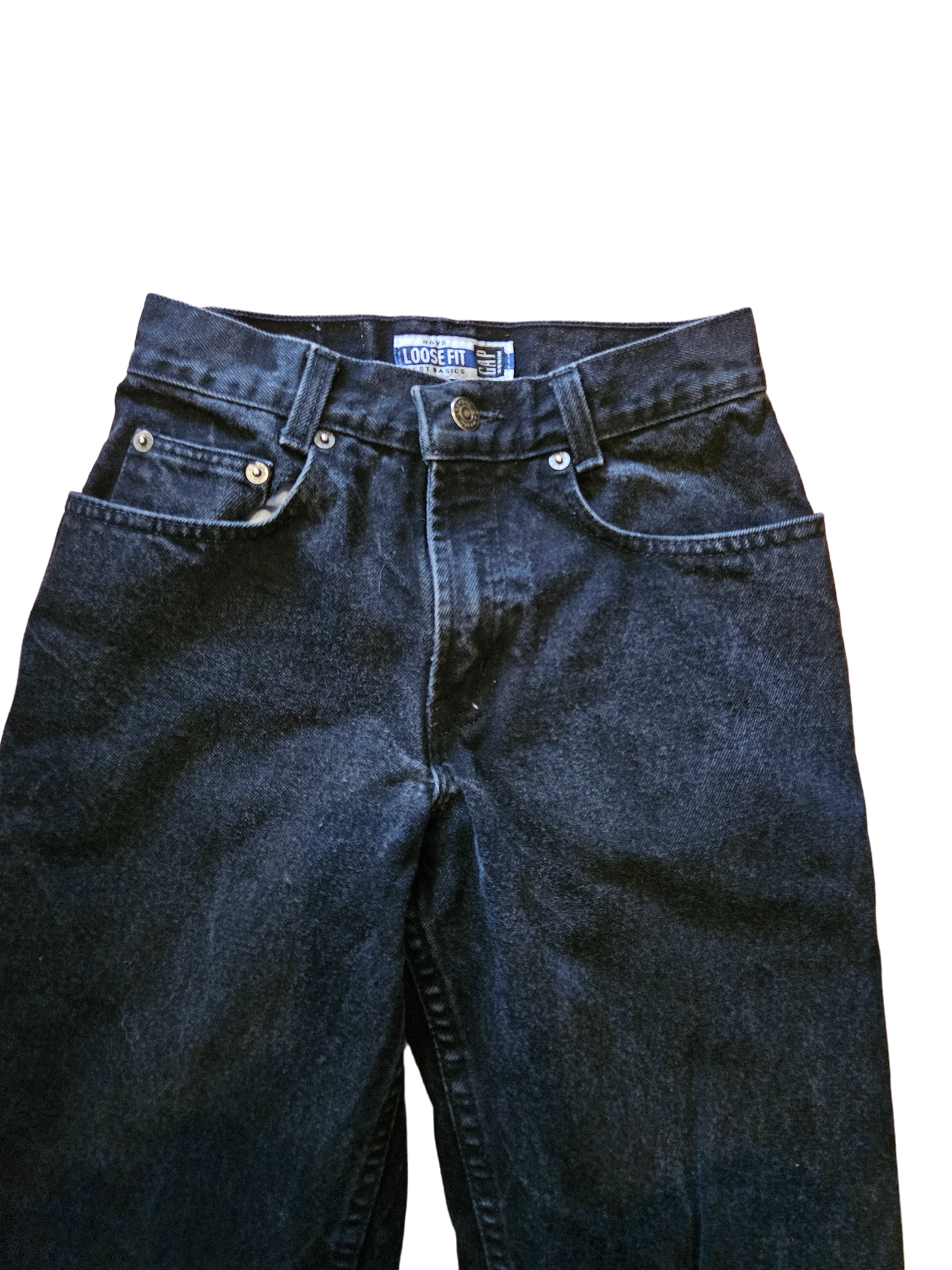 Vintage Gap black loose fit jeans Tagged 10 for 8-10y