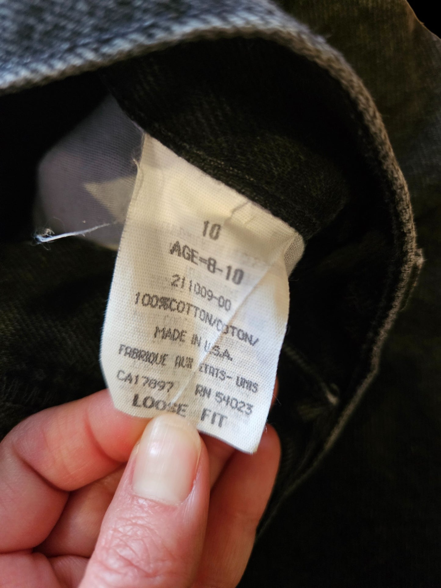 Vintage Gap black loose fit jeans Tagged 10 for 8-10y