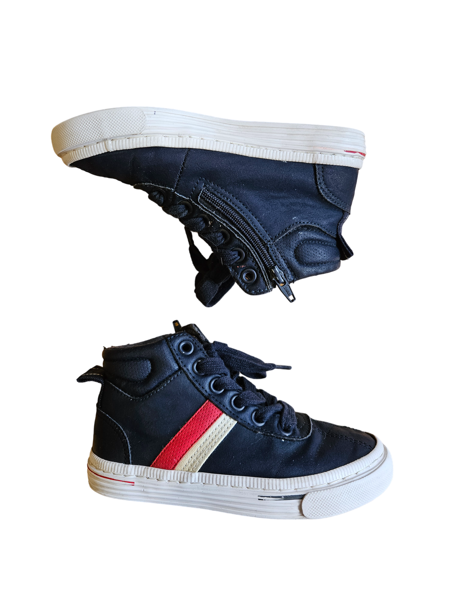 Zara navy high tops EUR 26/27, equivalent to C9.5/10.5