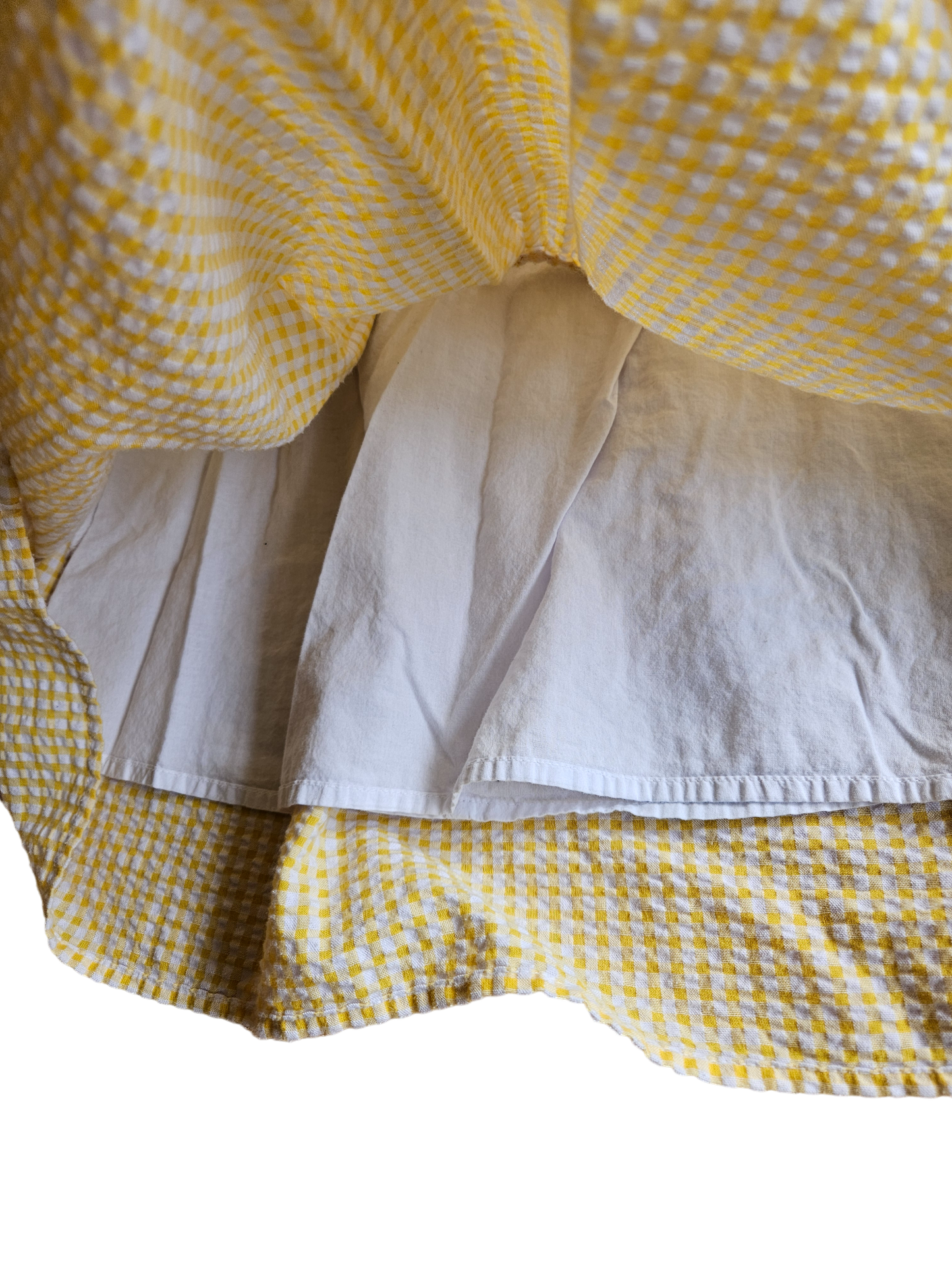 Yellow gingham dress Size S (6/7)