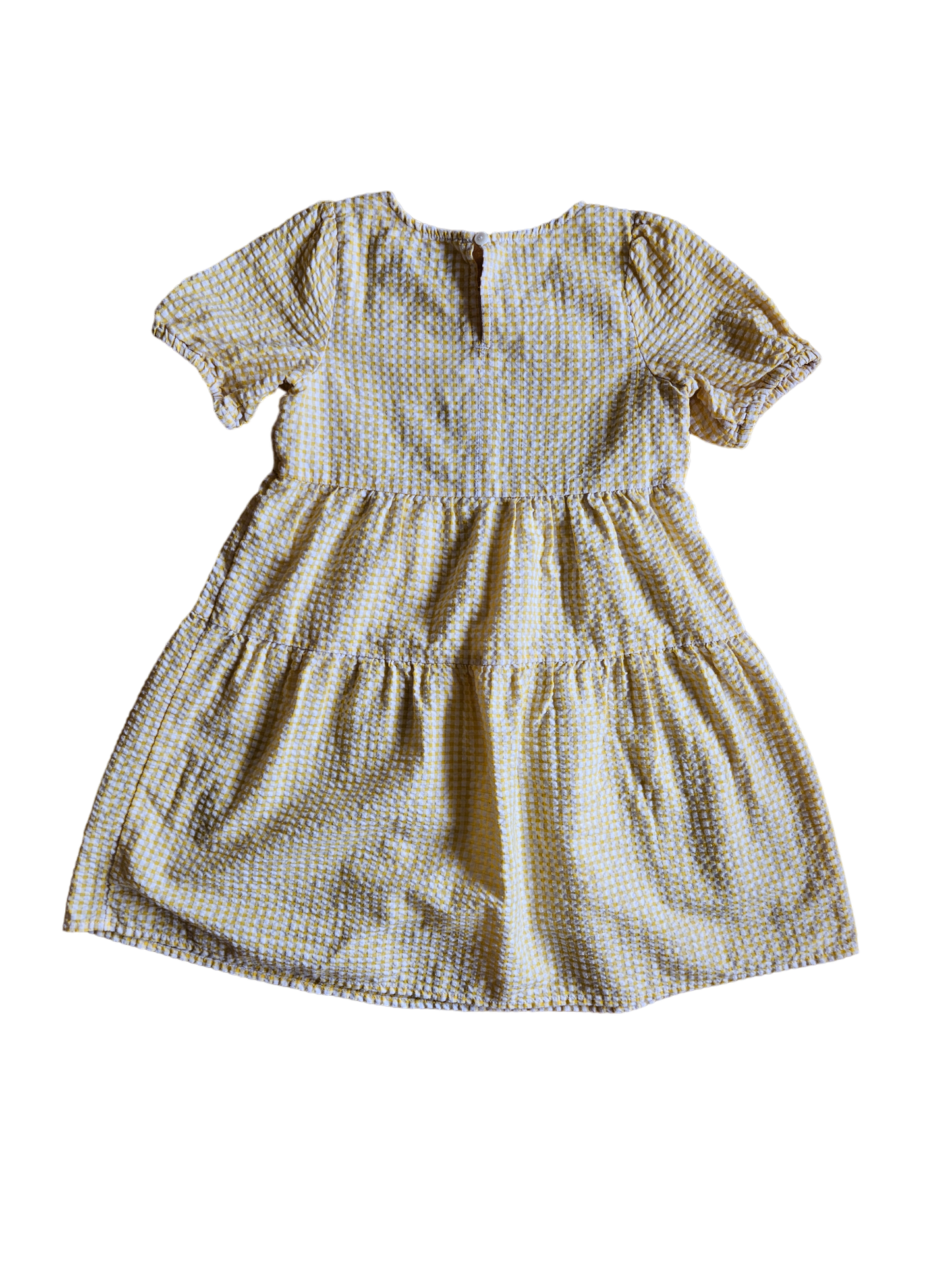 Yellow gingham dress Size S (6/7)