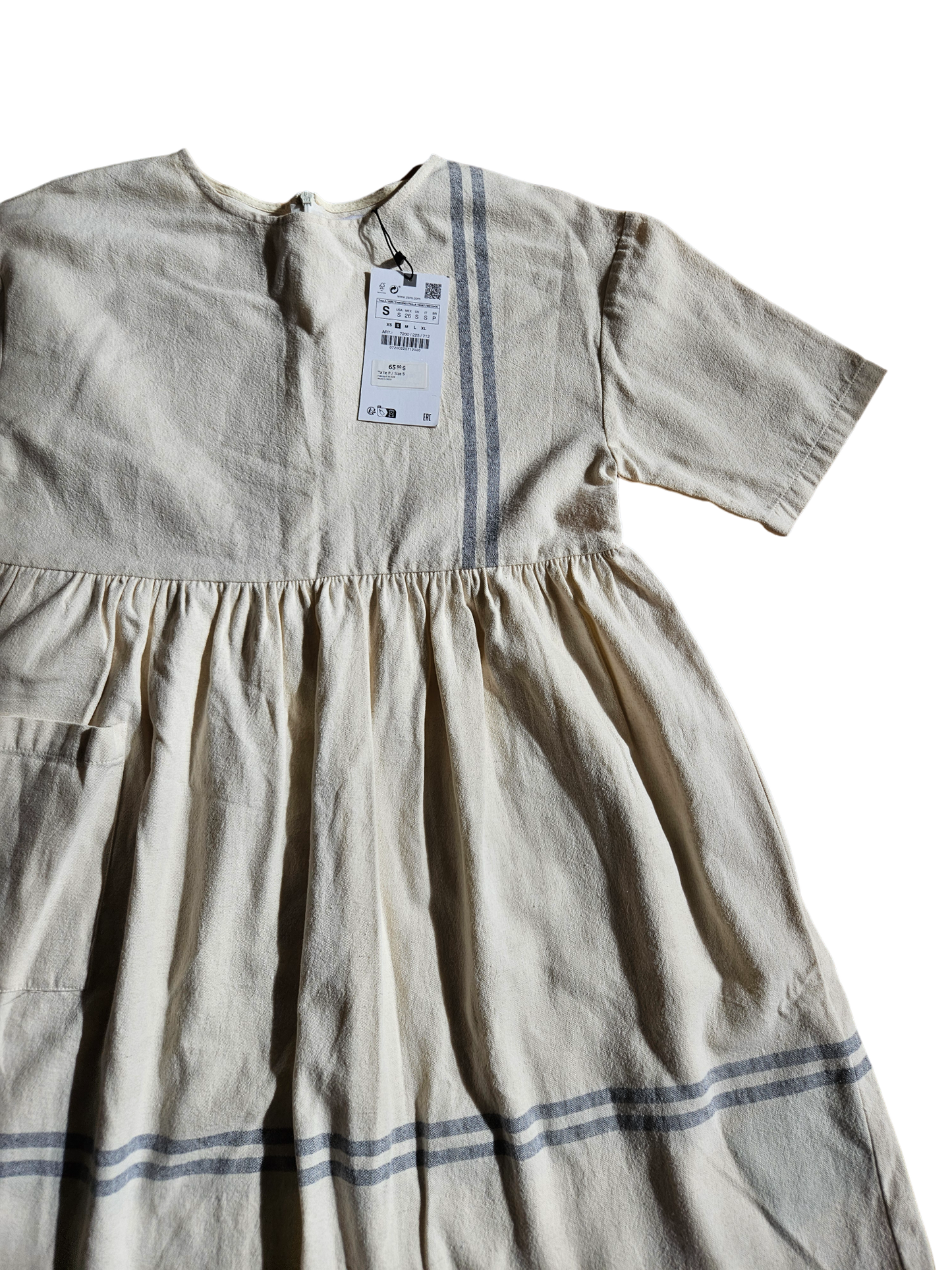Zara linen like dress Size 11-12y