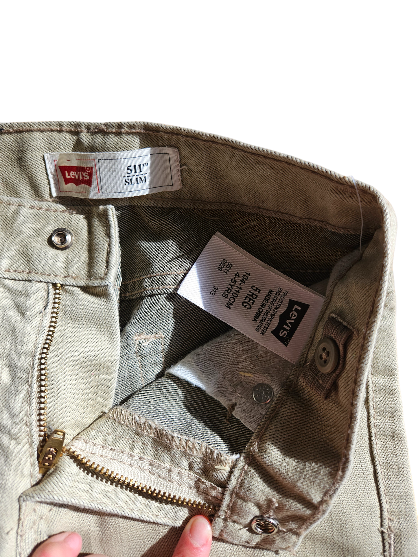 Levis 511 tan jeans 5T