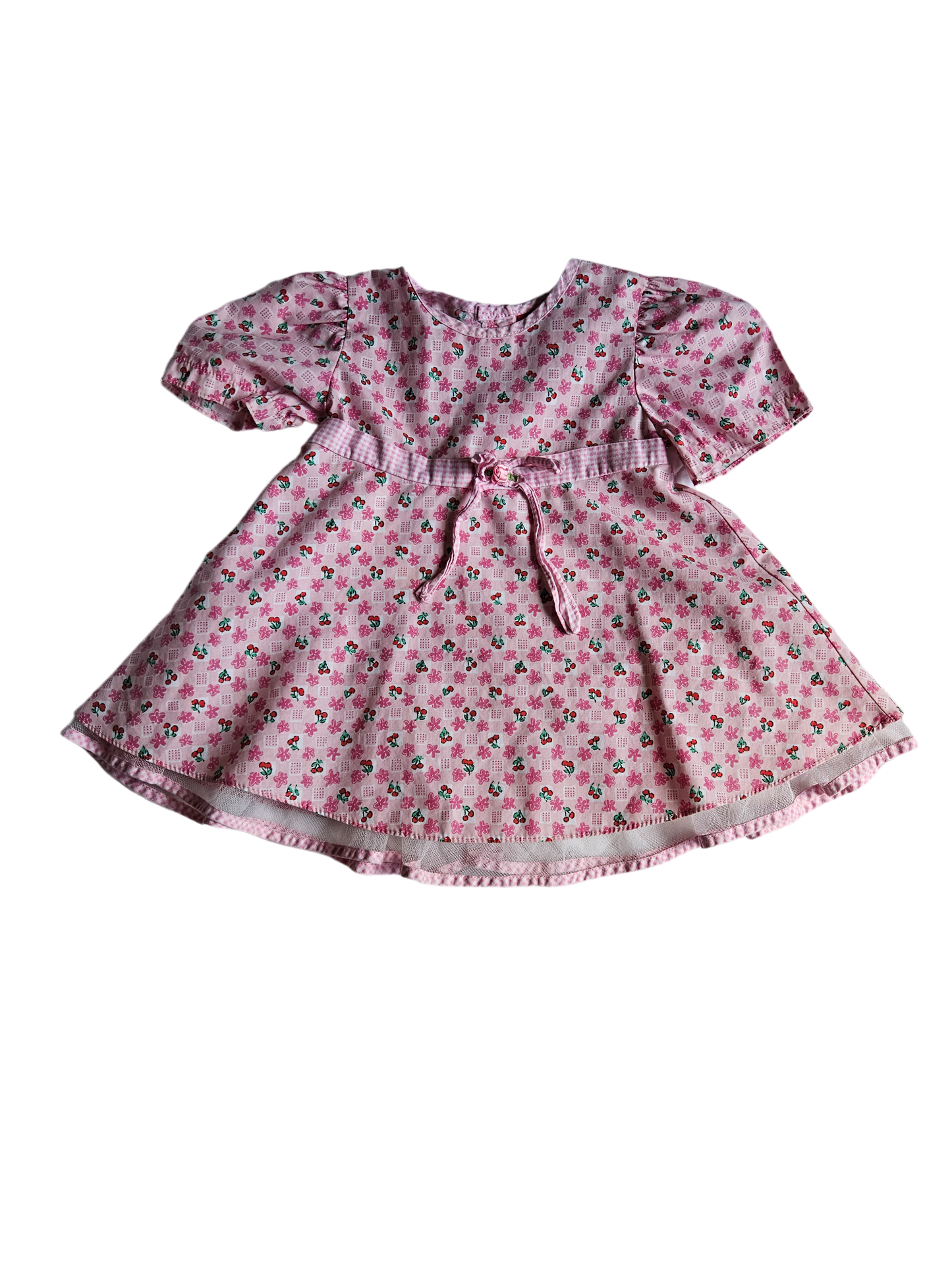 Vintage Ragscals cherry print dress 12m