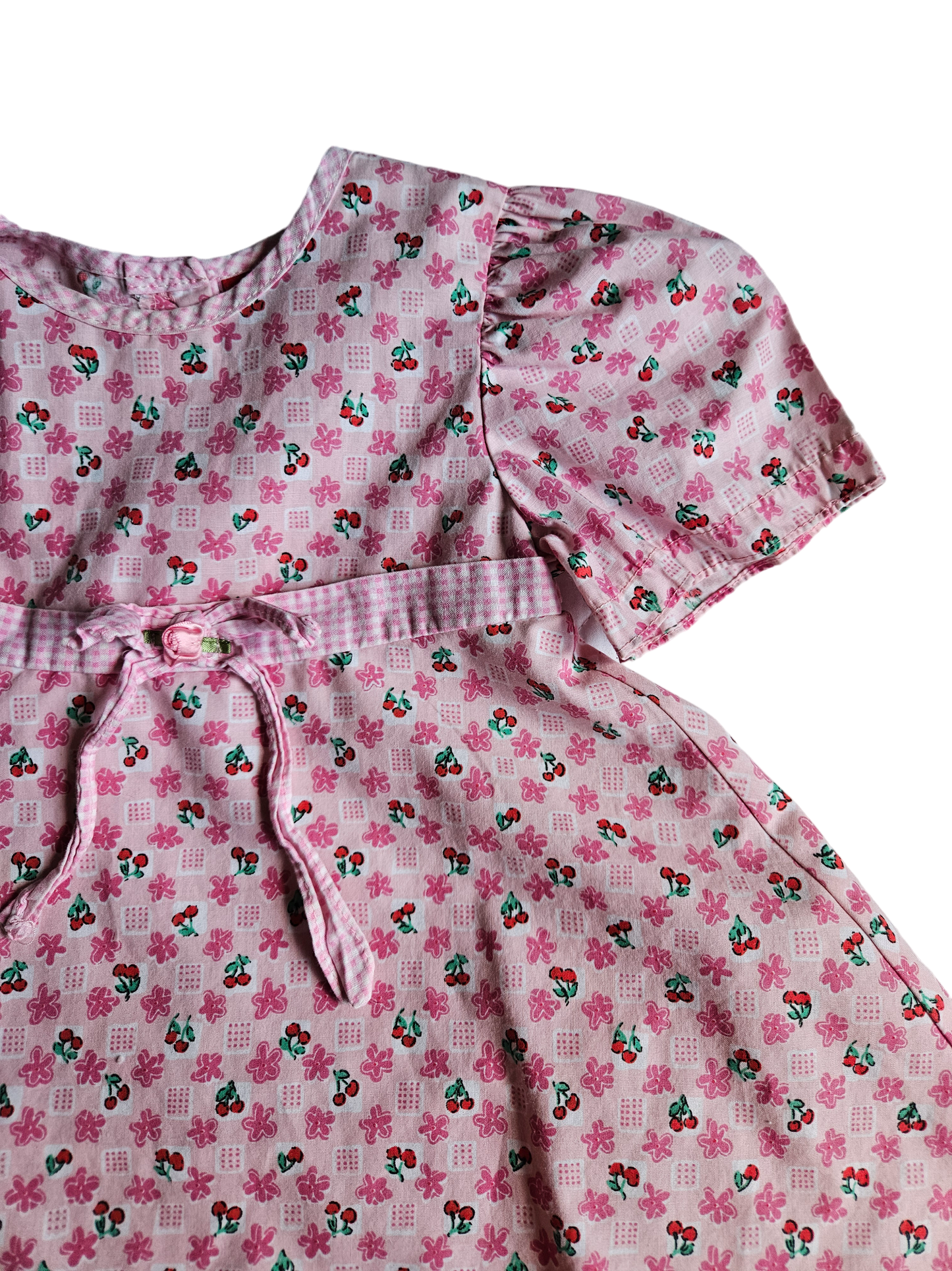 Vintage Ragscals cherry print dress 12m