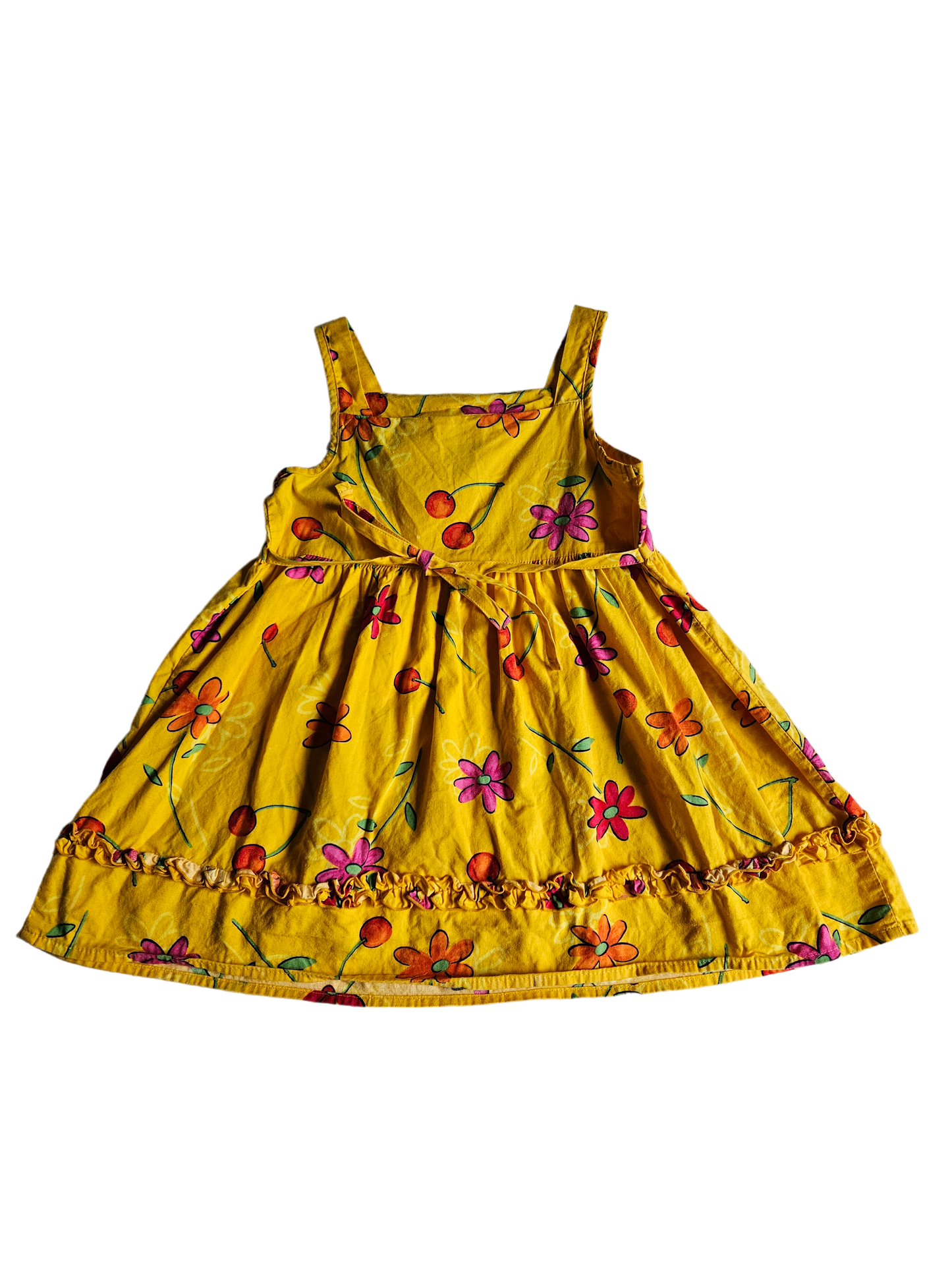 Vintage Rare Editions floral and cherry print dress 4T