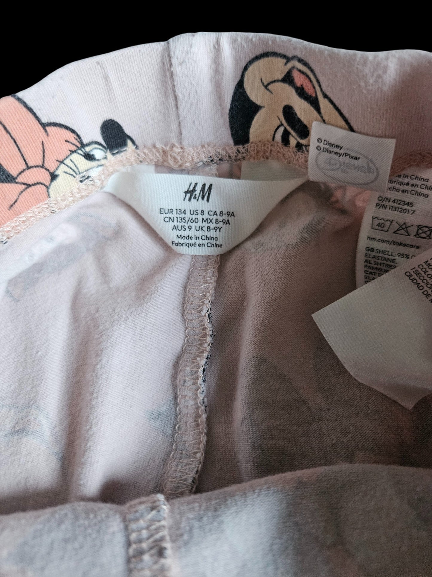 H&M Minnie and Marie leggings 8-9y