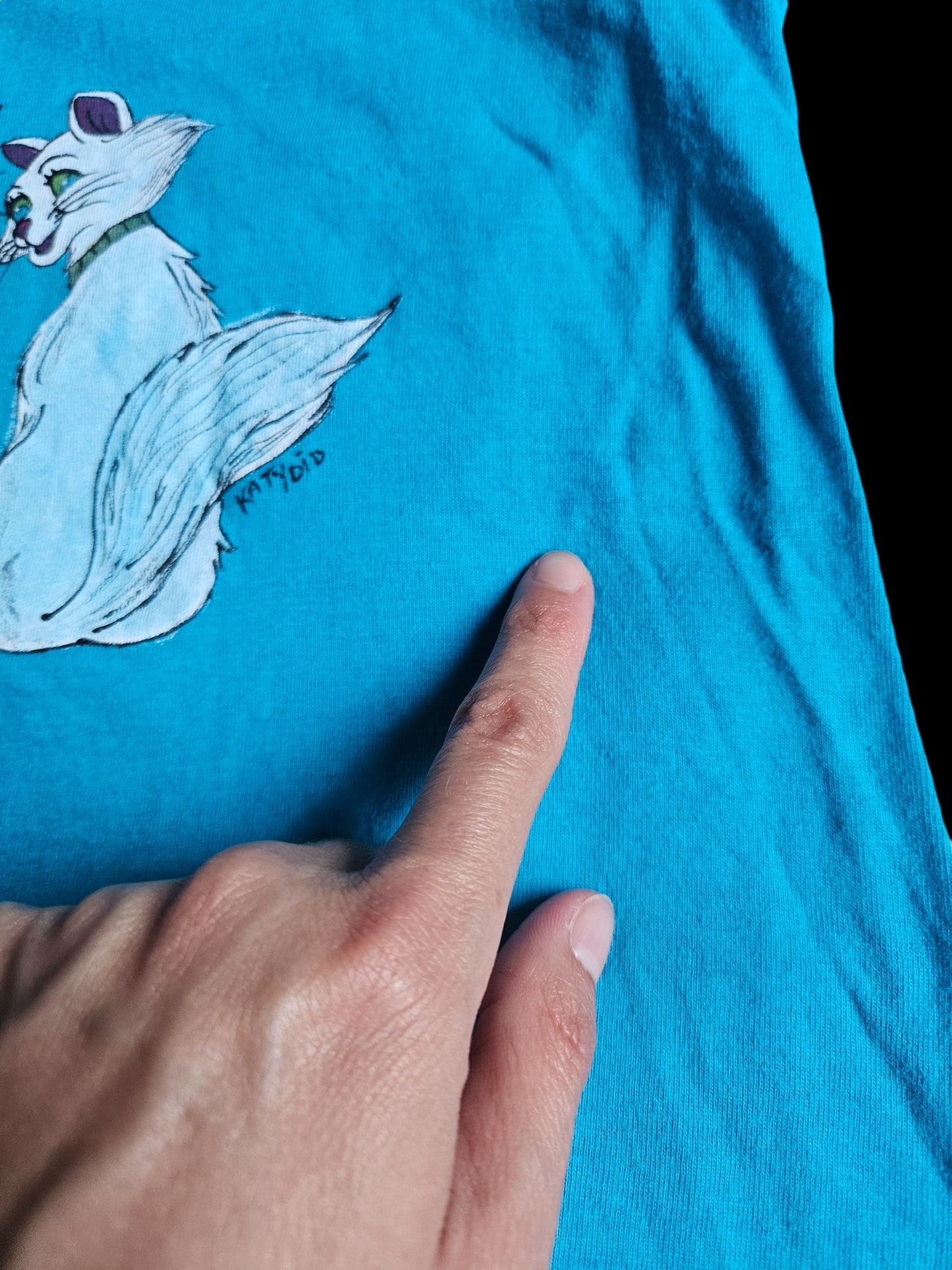 Hand painted Artistocats sleeveless tee Tagged 7/8Y