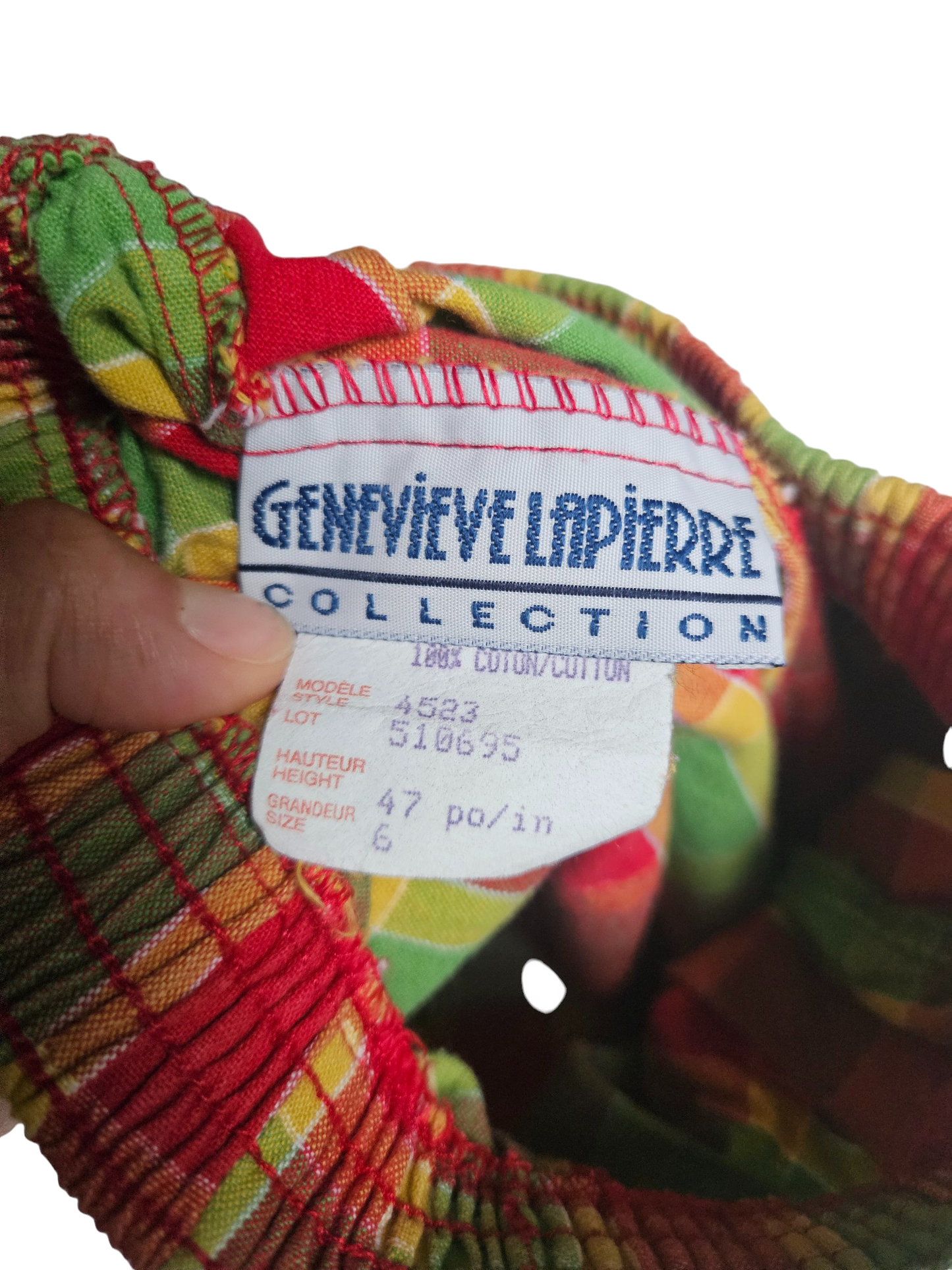Vintage Genevieve Lapierre cotton pleated shorts Size 6