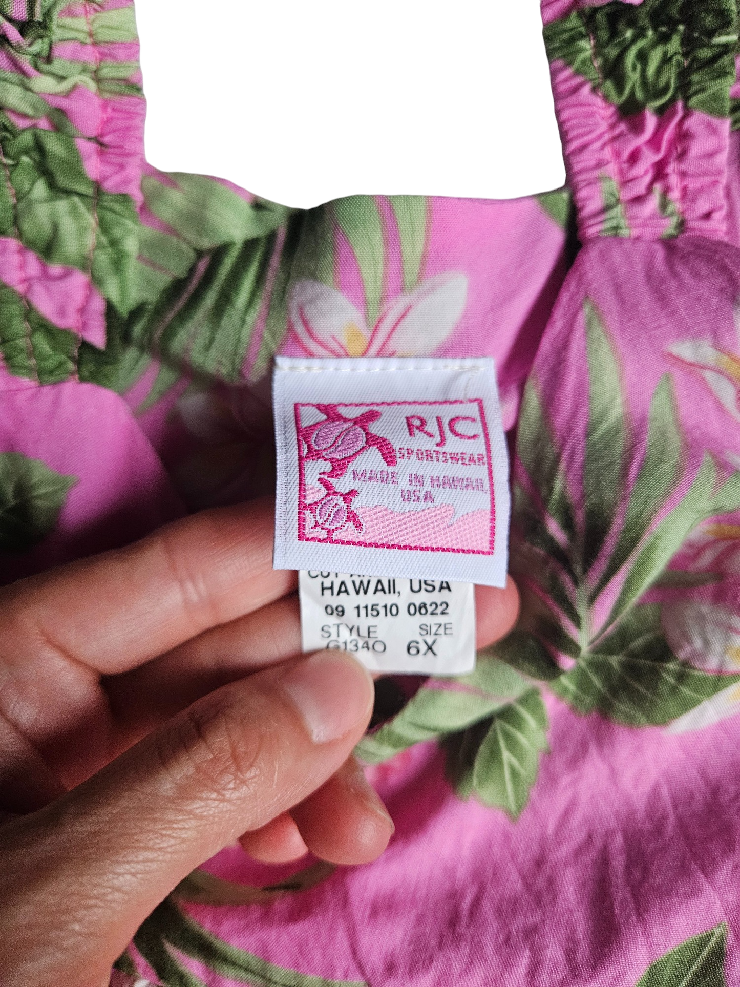 Hawaiian print dressSize 6x