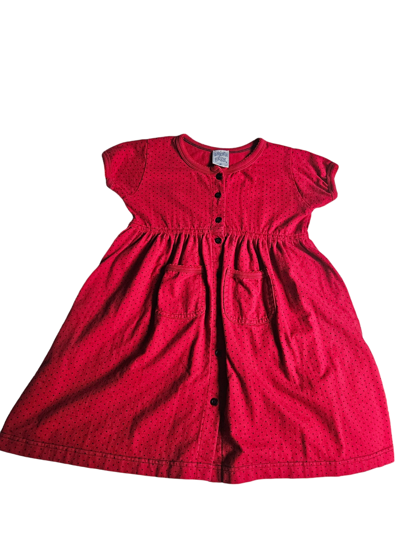 Vintage Sneek Peek cotton polka dot dress Size 6