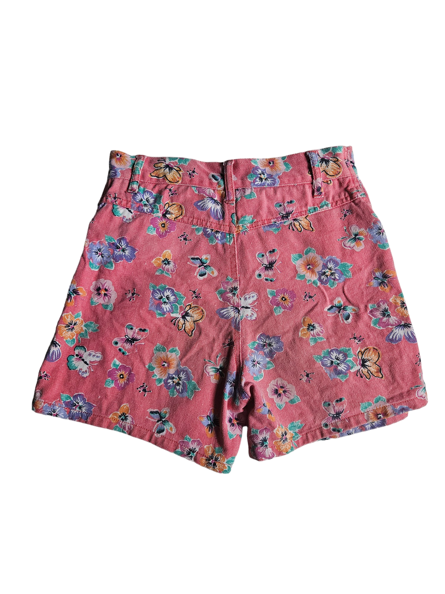Vintage denim floral print skort Size 8