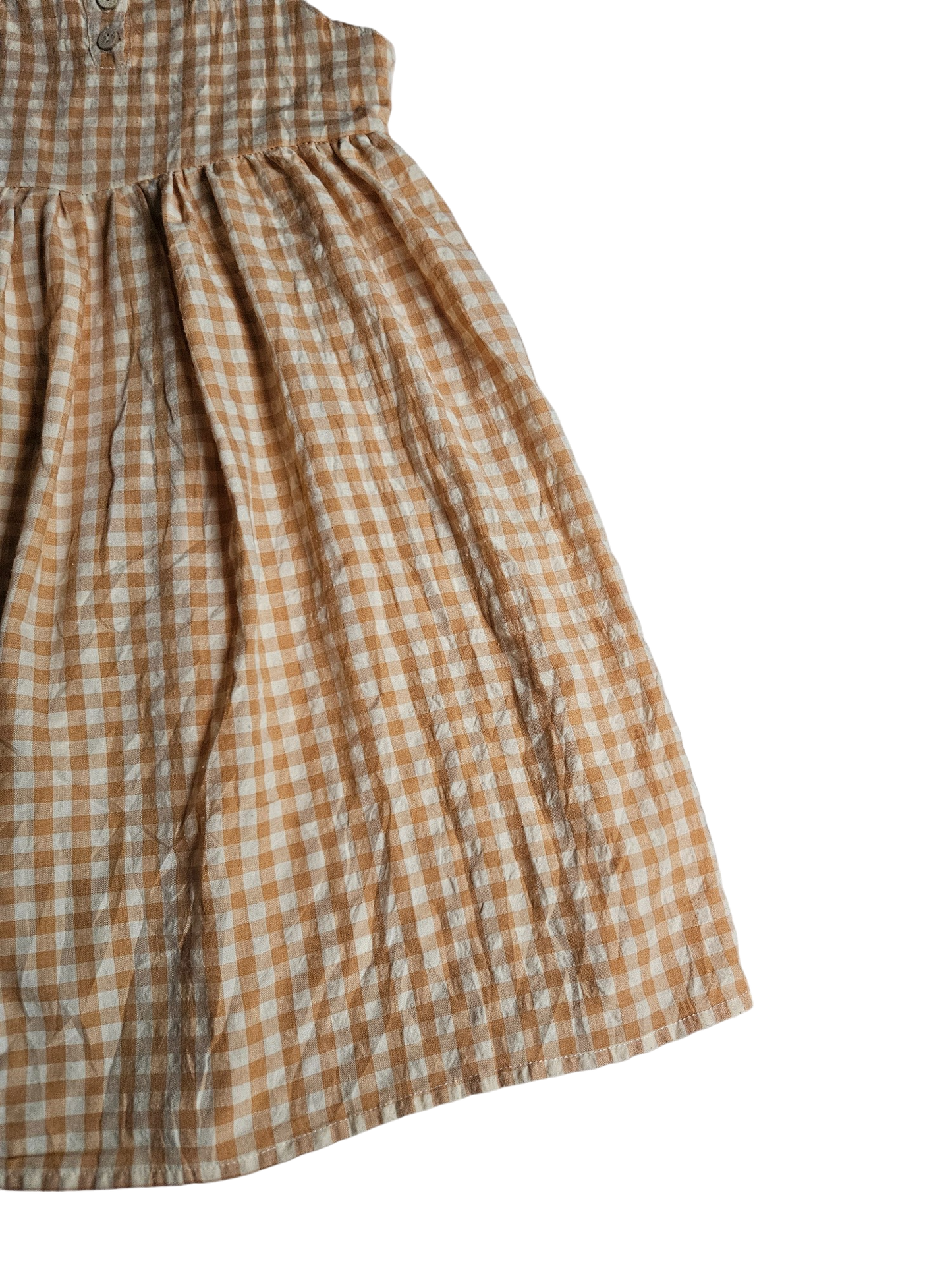 Handmade gingham dress with pockets 8-10y