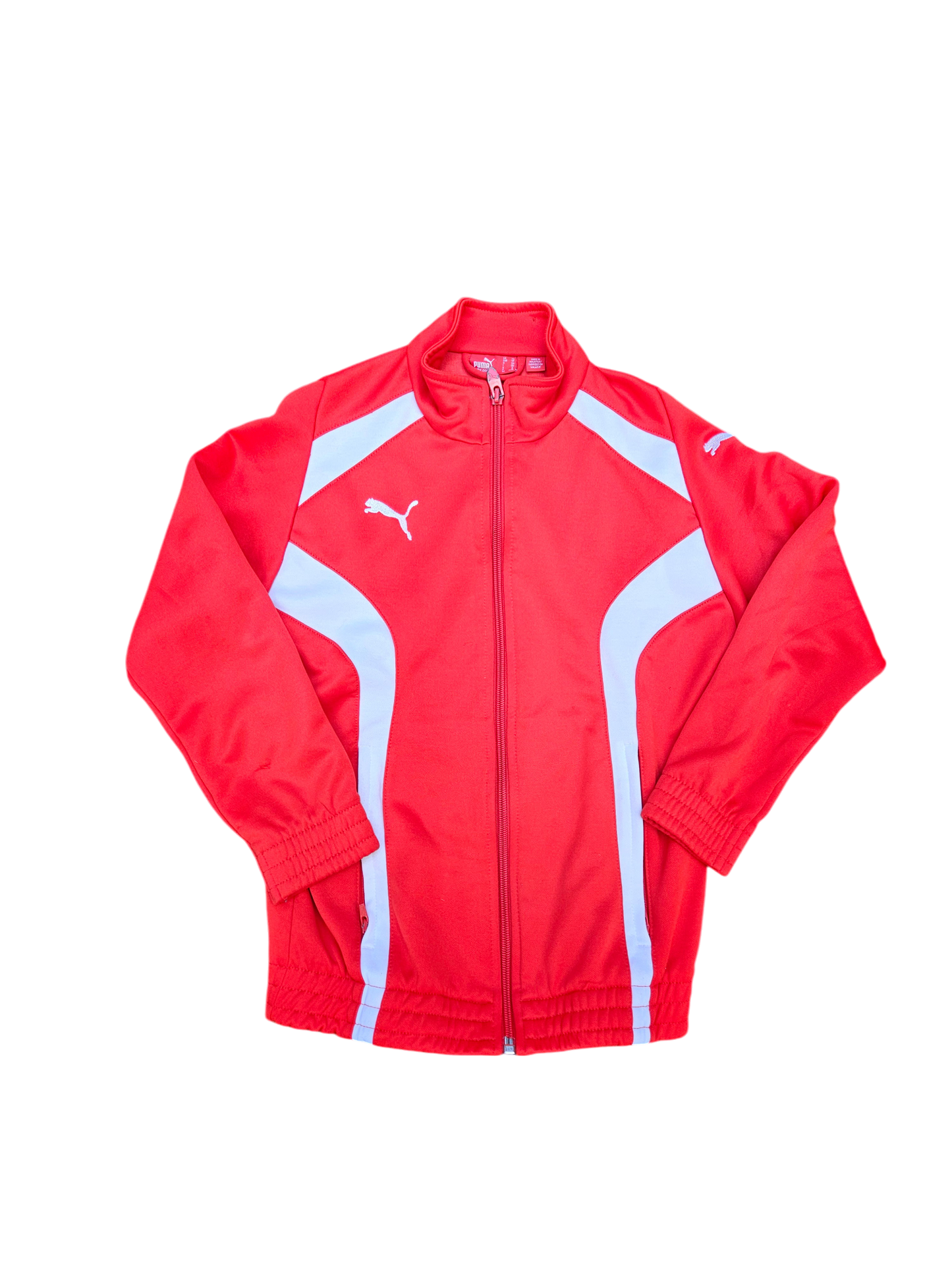 Puma red track jacket Youth XS approx 7/8y