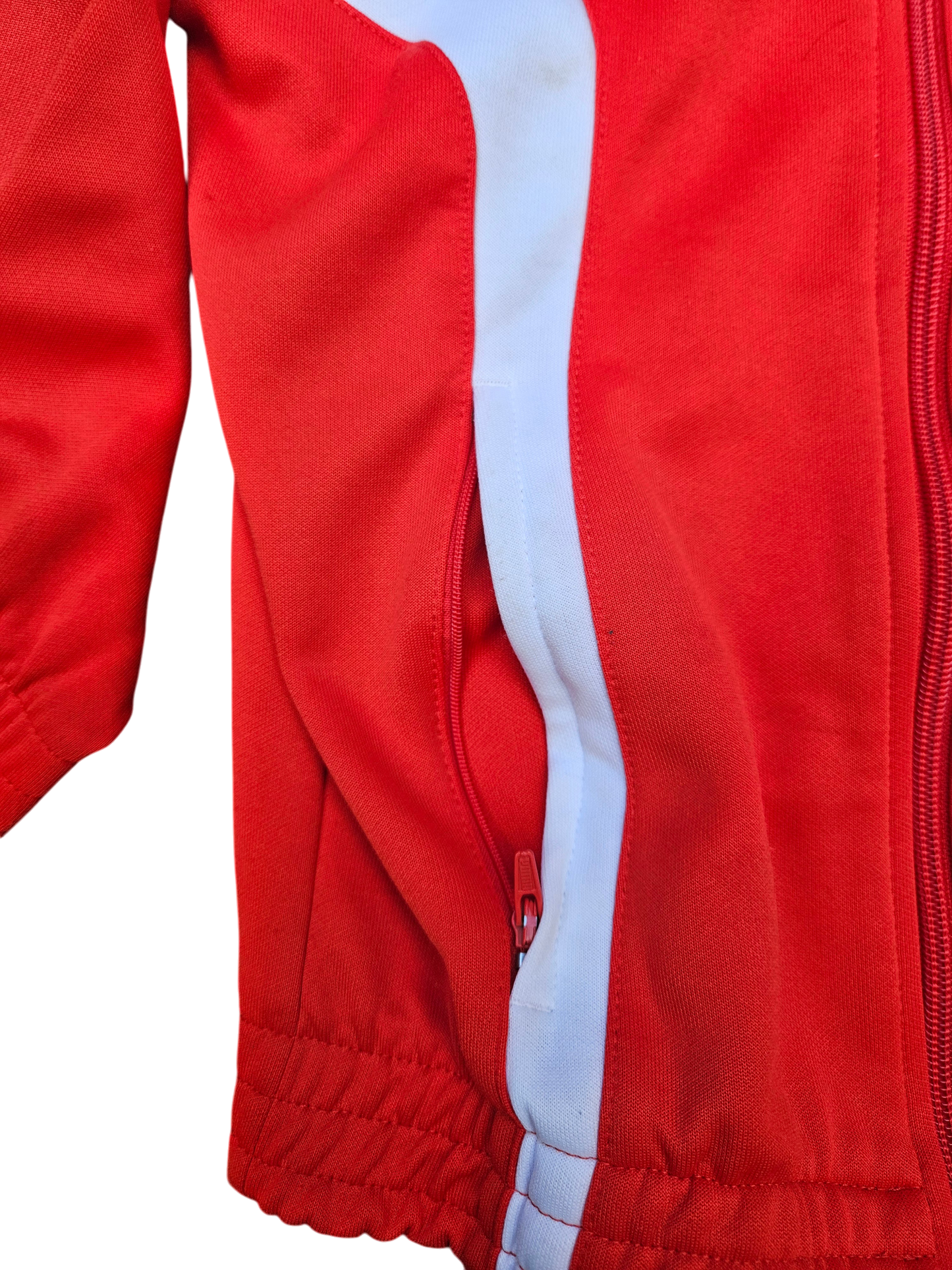 Puma red track jacket Youth XS approx 7/8y
