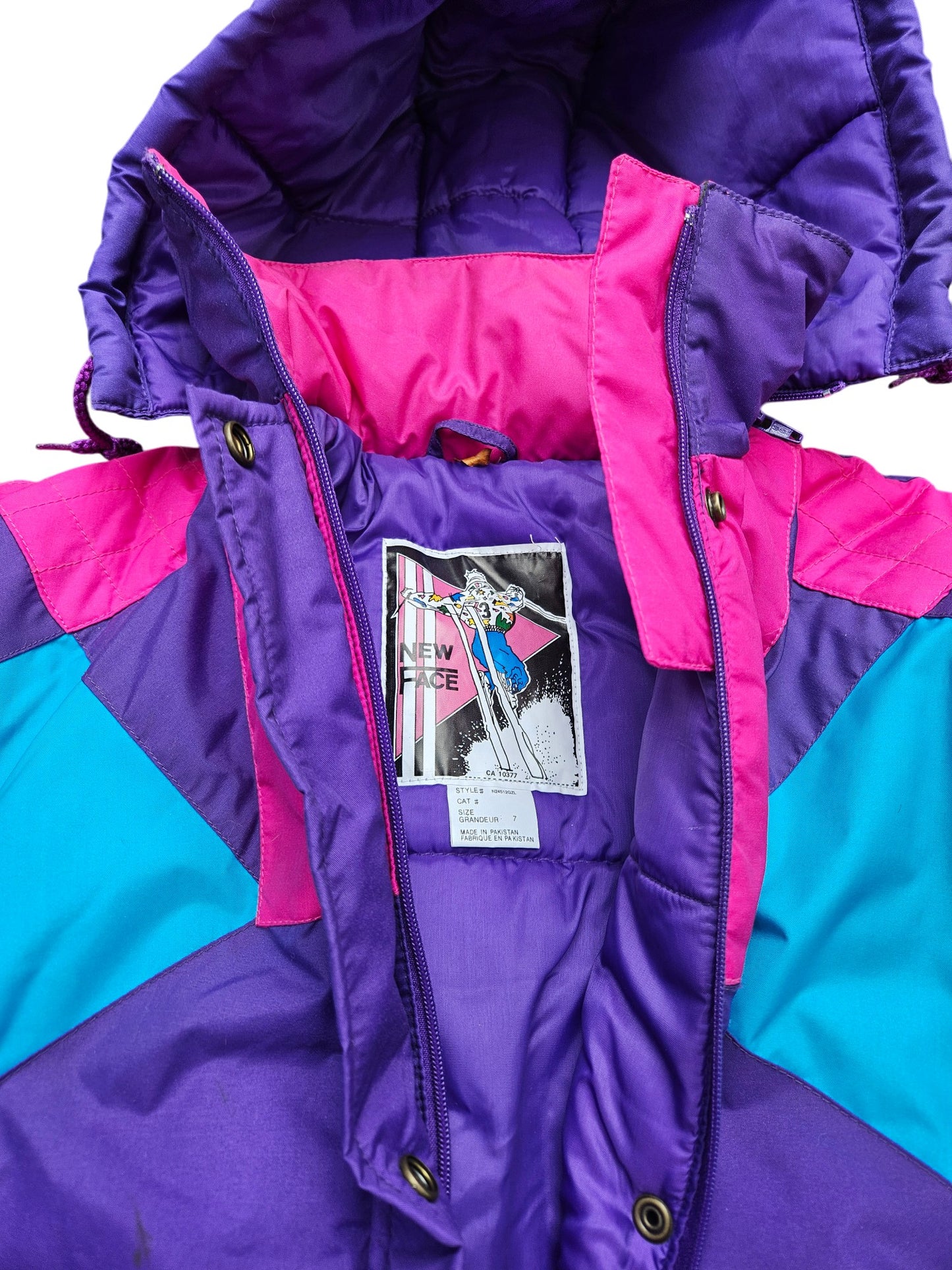 Vintage New Face ski jacket Size 7 NWT