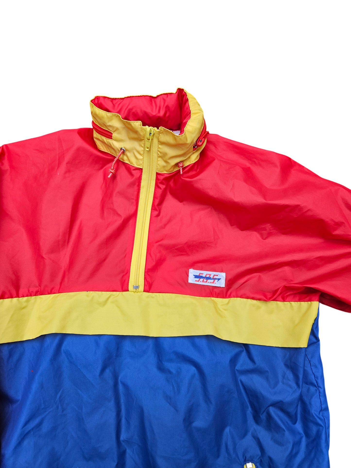 Vintage colourblock shell/anorak 10-12Y