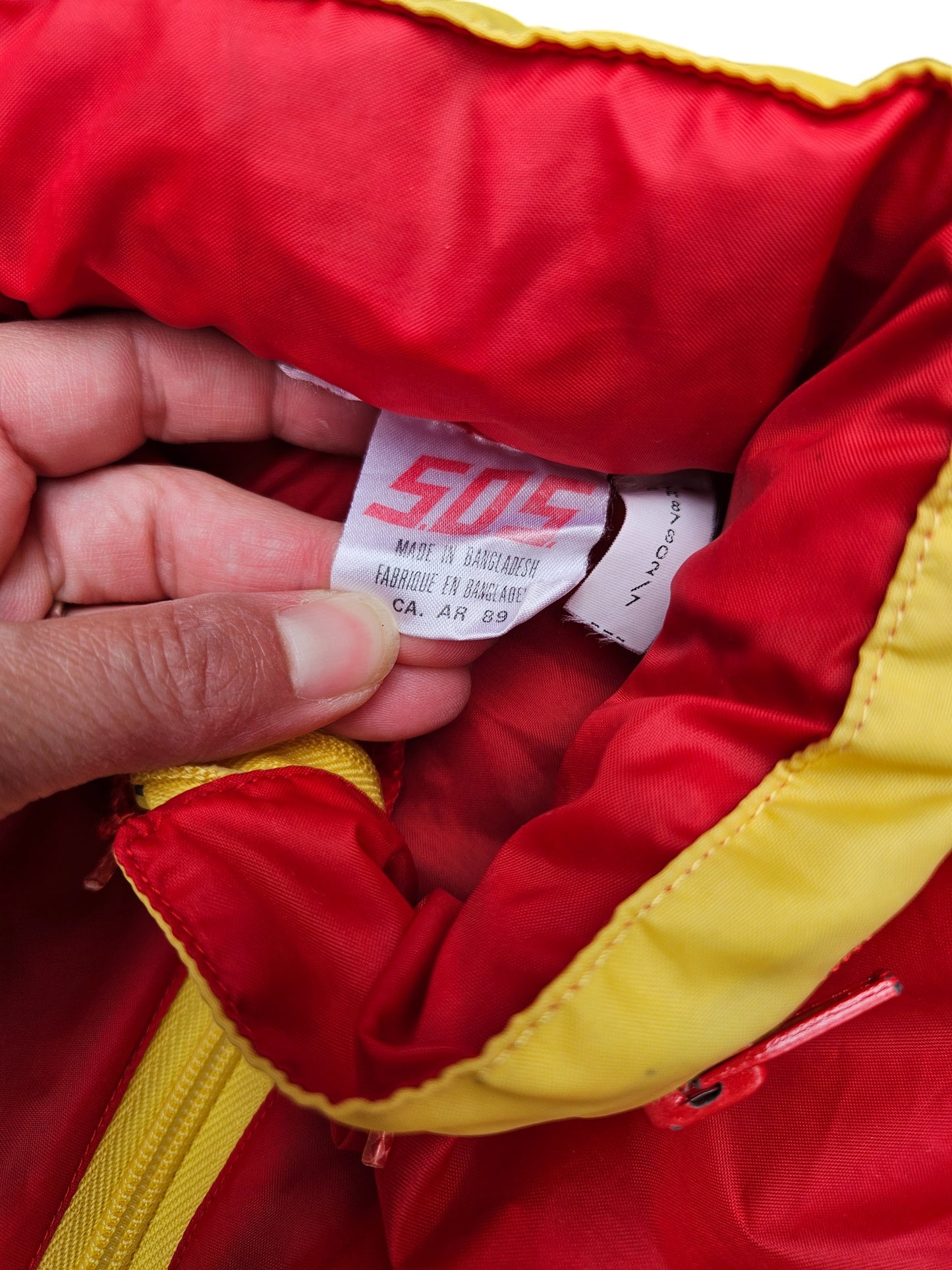Vintage colourblock shell/anorak 10-12Y