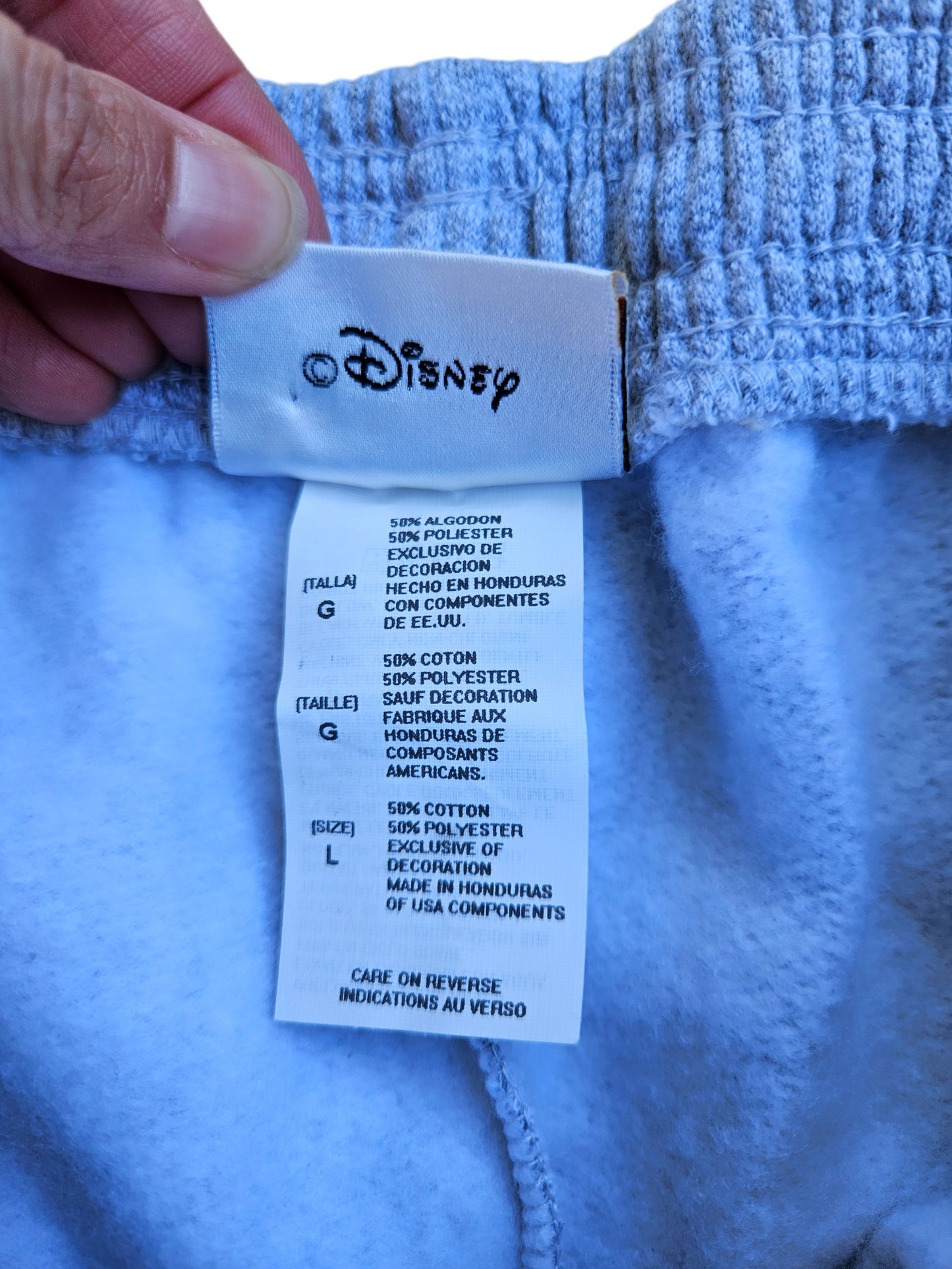 Disney World Kids Mickey Mouse sweatpants Tagged L, approx 8-10y