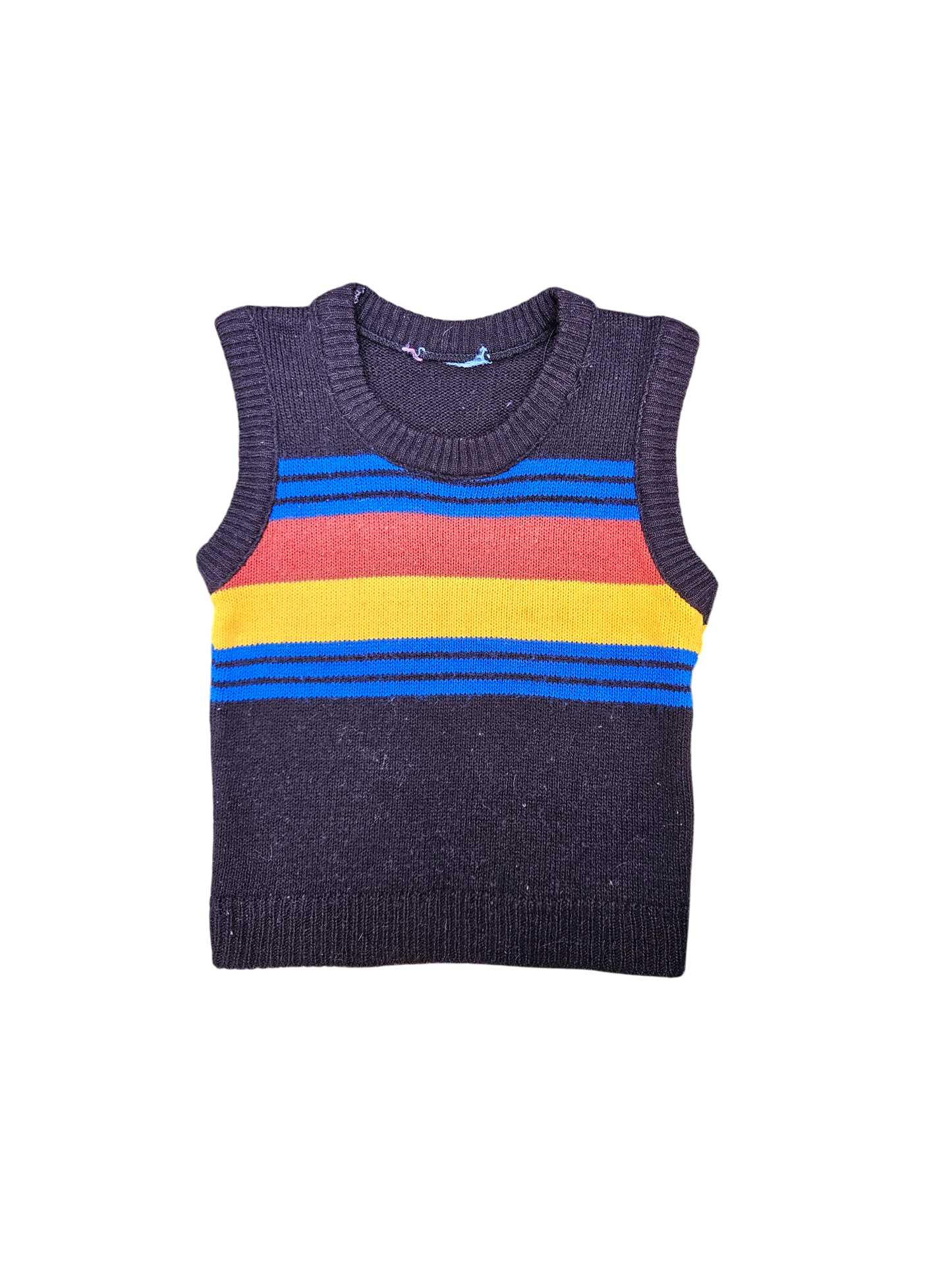 Vintage acrylic knit sweater vest 2T